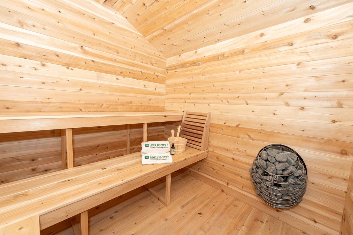 6 Person Cabin Sauna with Porch - Georgian