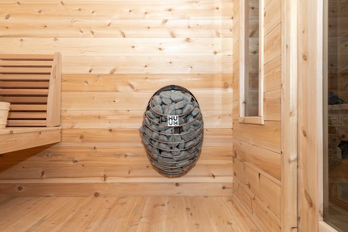 6 Person Cabin Sauna with Porch - Georgian