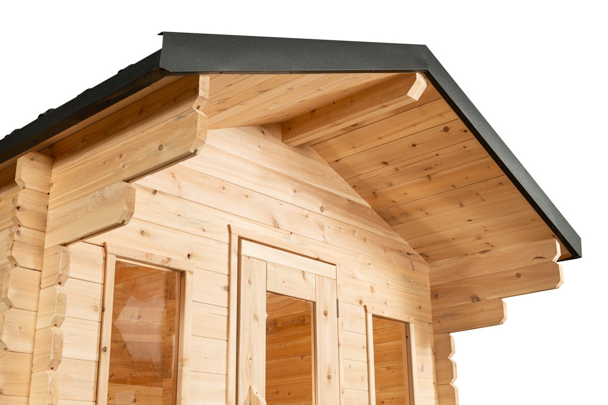 6 Person Cabin Sauna with Porch - Georgian