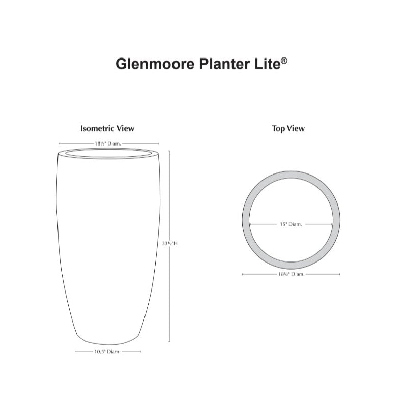 Campania Glenmoore Planter | Lite® Collection