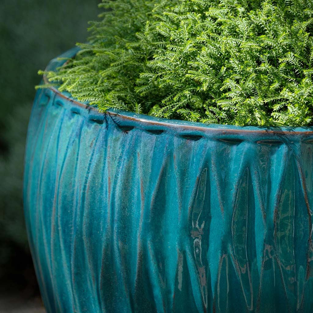 Campania Harlequin Glazed Planter Nested Set of 5