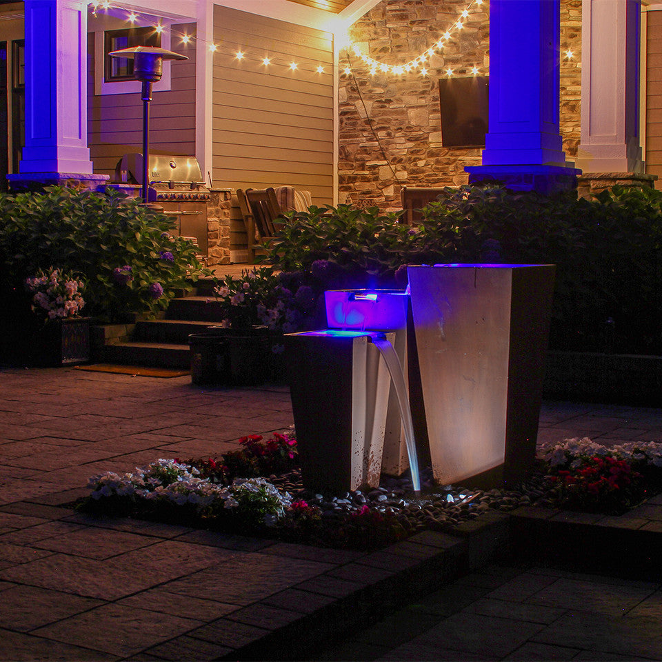 Blue Thumb Triple Corten Steel "Rusted" Urn Fountain Kit