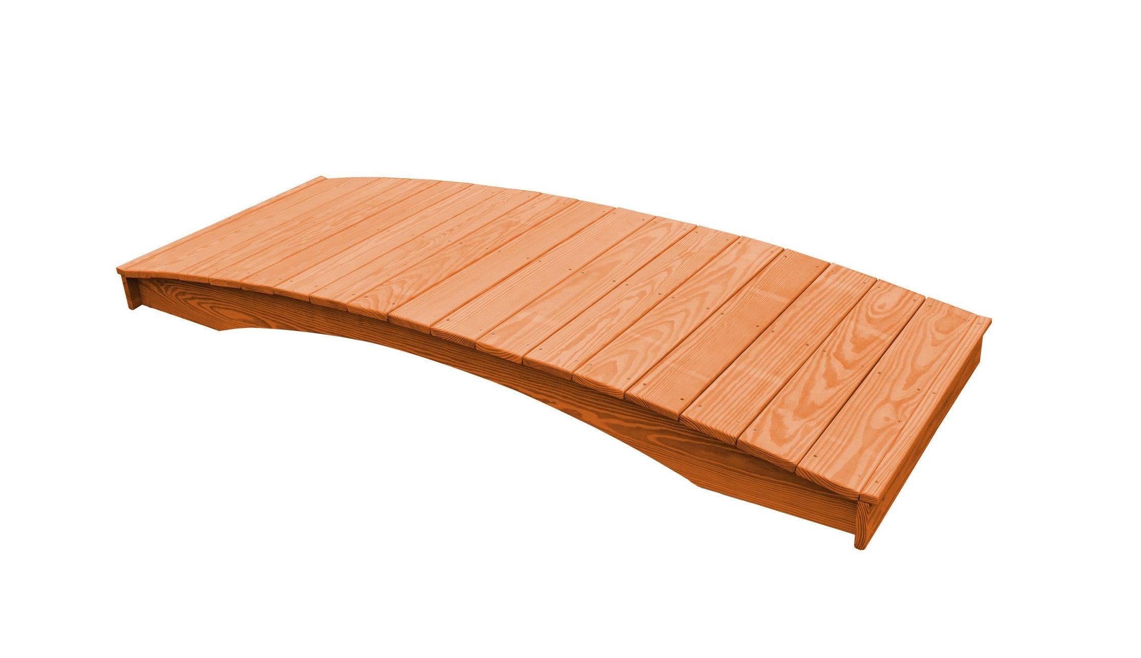 A&L Furniture Co. Western Red Cedar 3' x 8' Plank Garden Bridge