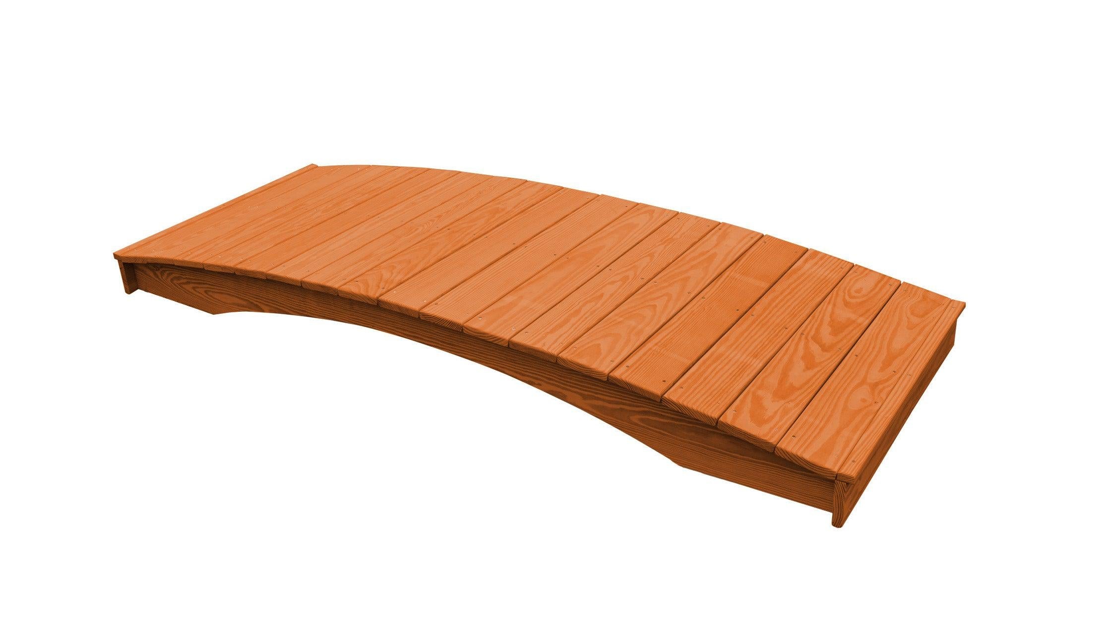 A&L Furniture Co. Western Red Cedar 3' x 8' Plank Garden Bridge