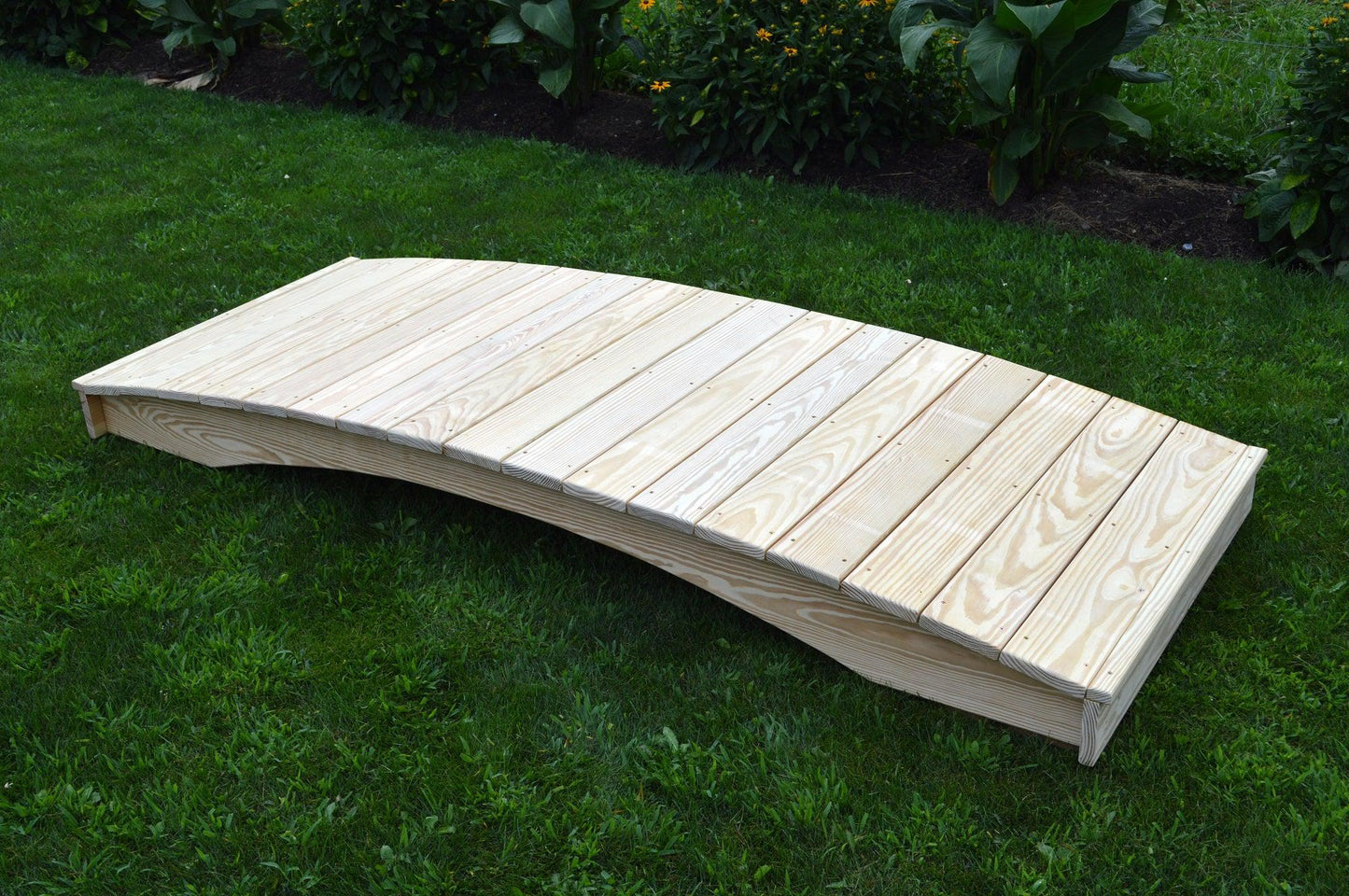 A&L Furniture Co. Western Red Cedar 3' x 10' Plank Garden Bridge
