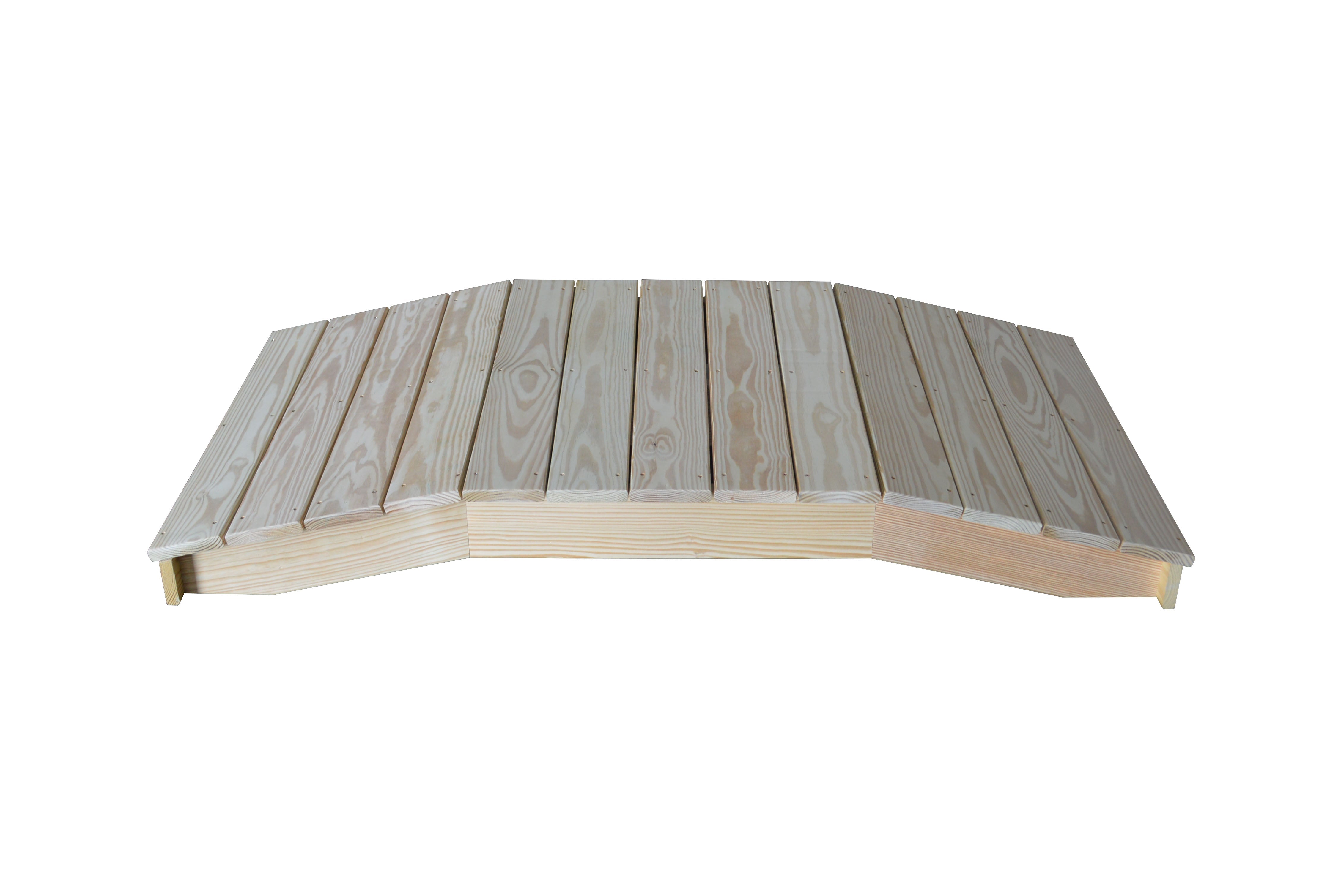 A&L Furniture Pressure Treated Pine 3'  x  6' Standard Plank Bridge