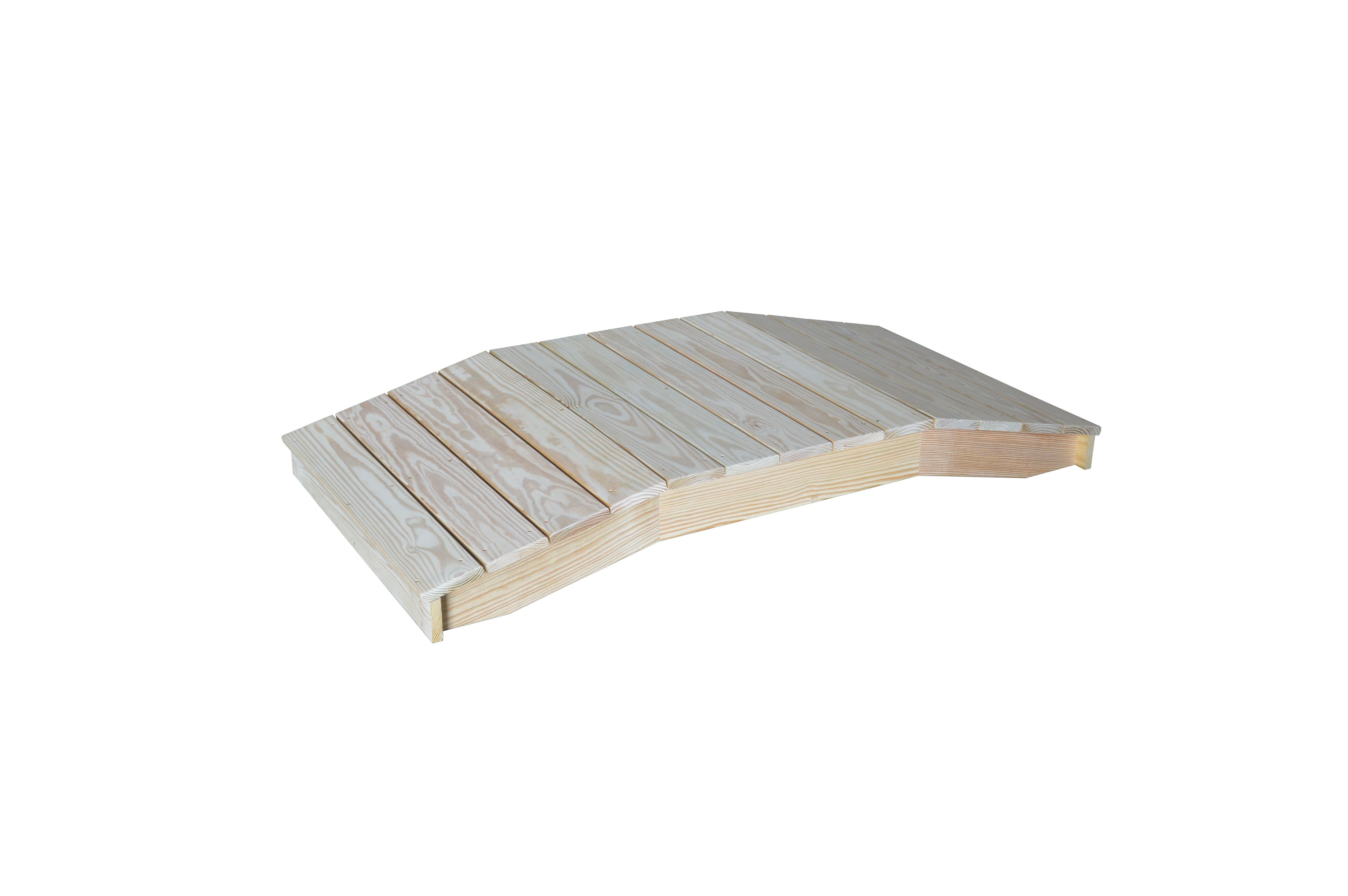 A&L Furniture Pressure Treated Pine 3'  x  6' Standard Plank Bridge