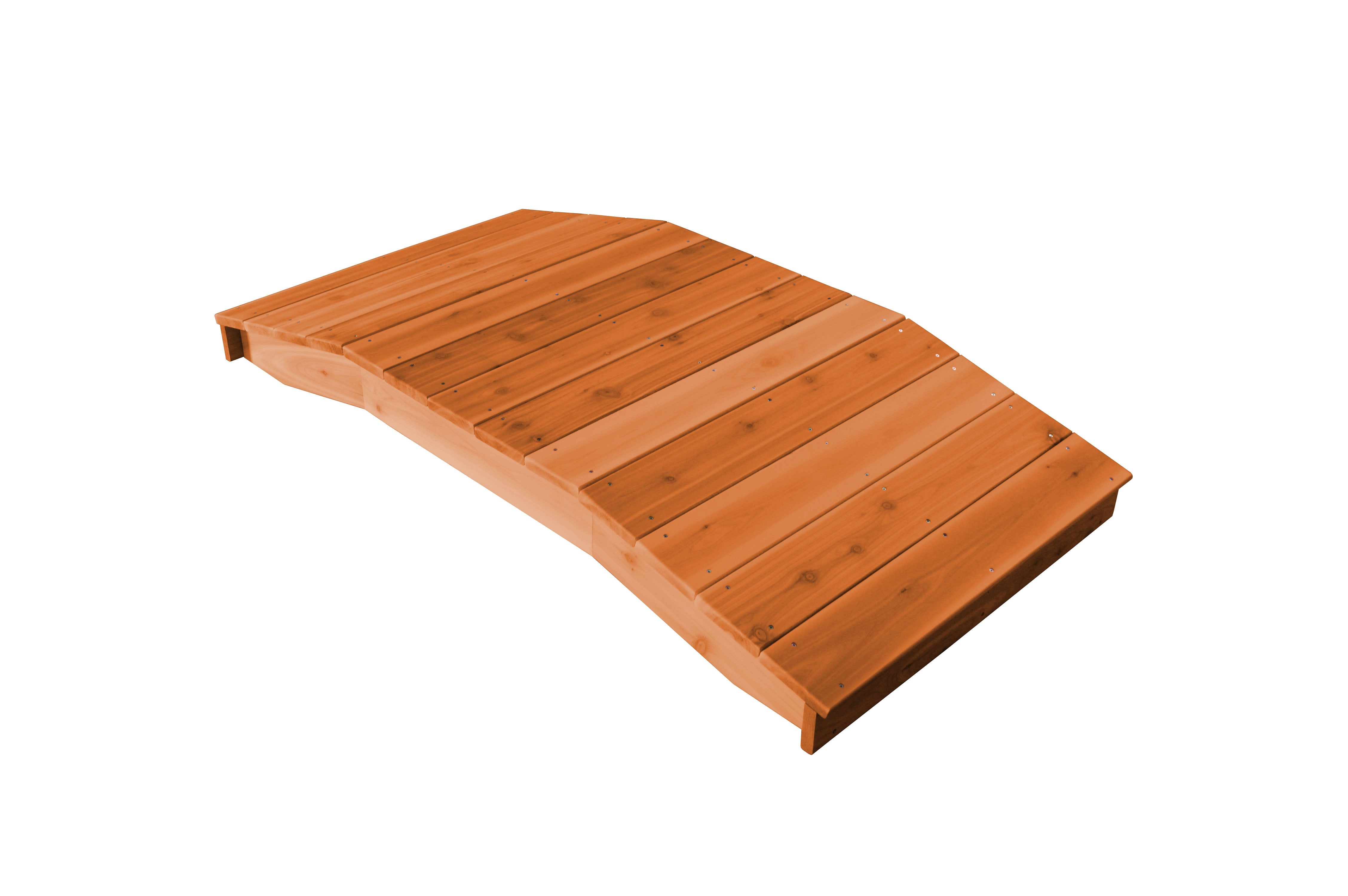 A&L Furniture Western Red Cedar 3'  x  6' Standard Plank Bridge