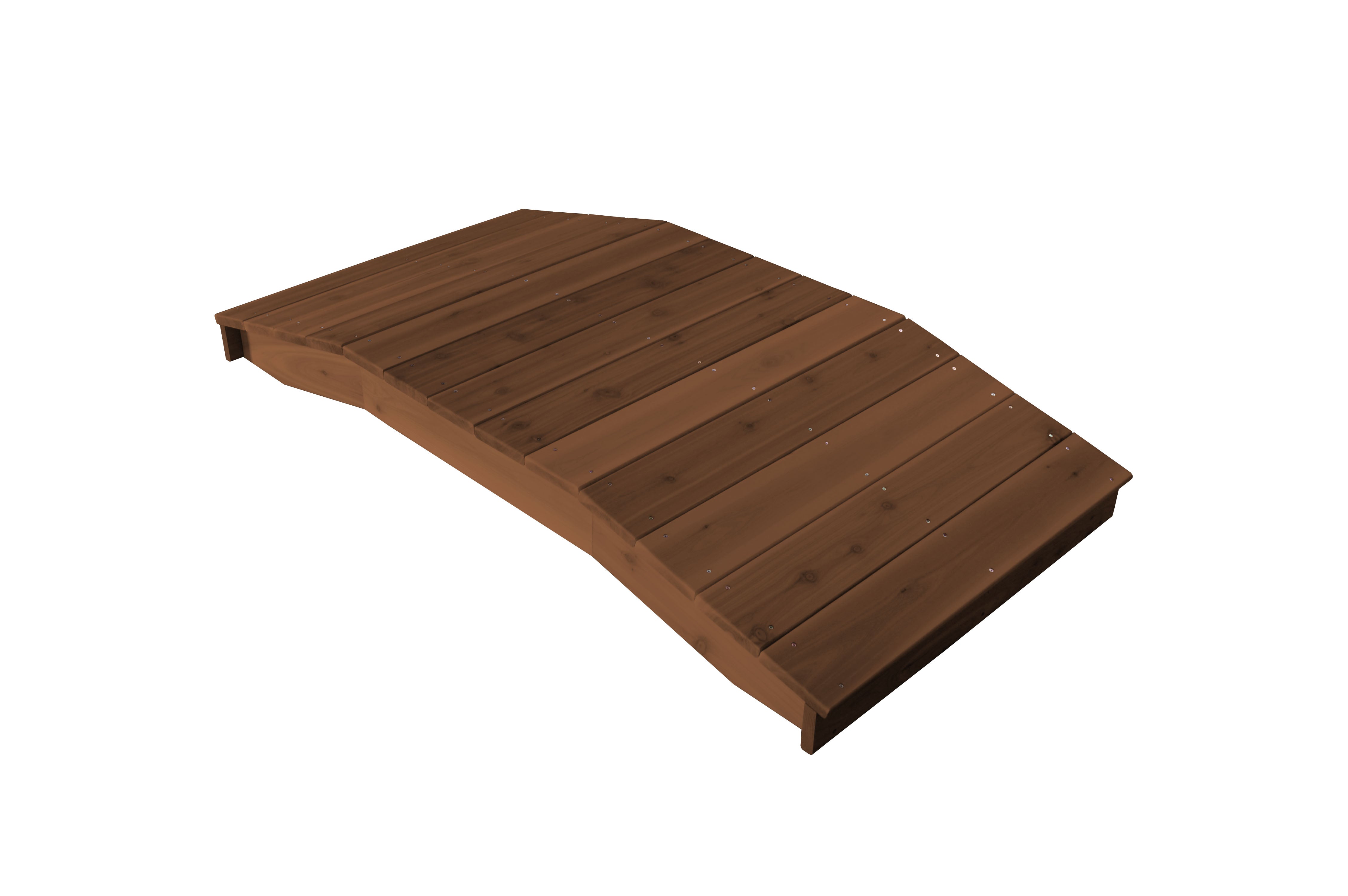 A&L Furniture Western Red Cedar 3'  x  6' Standard Plank Bridge