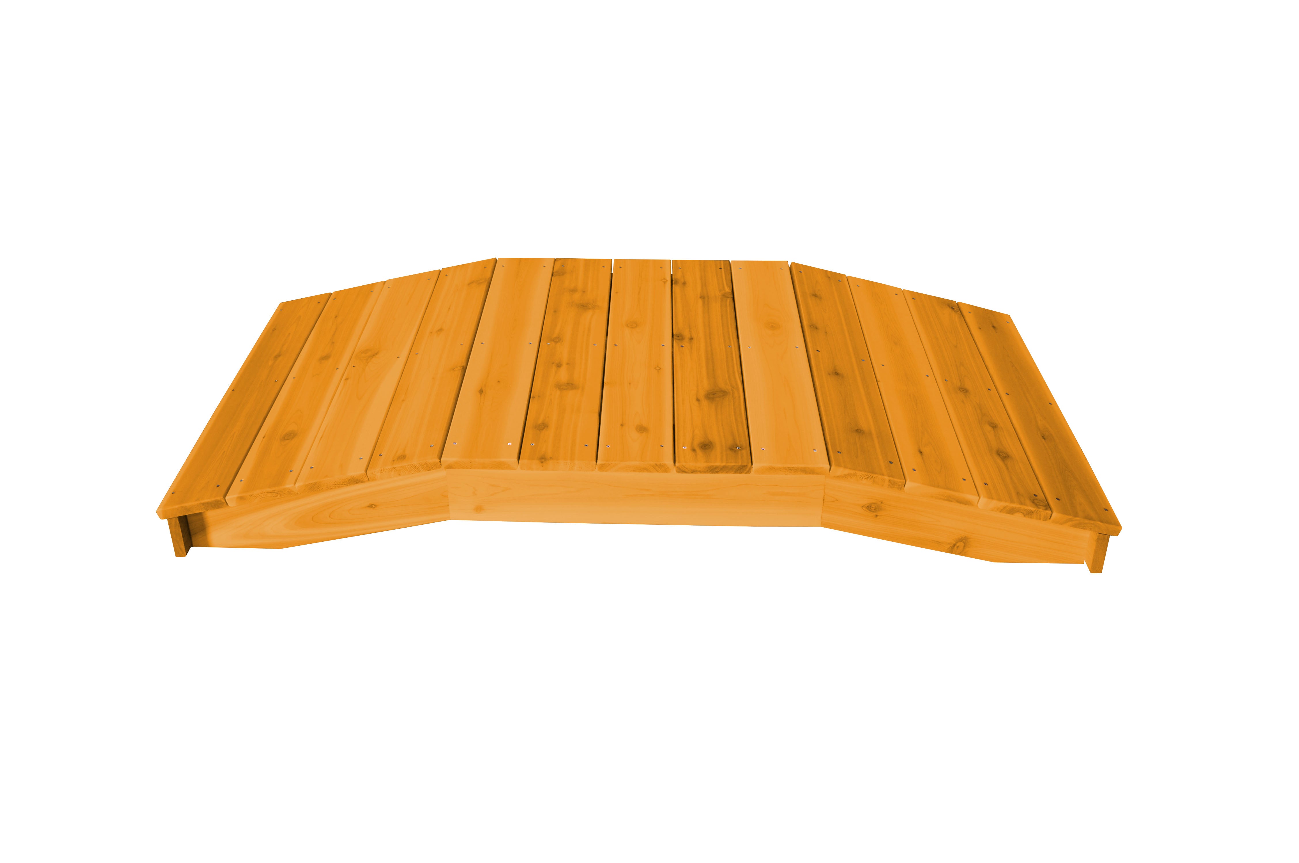 A&L Furniture Western Red Cedar 3'  x  6' Standard Plank Bridge