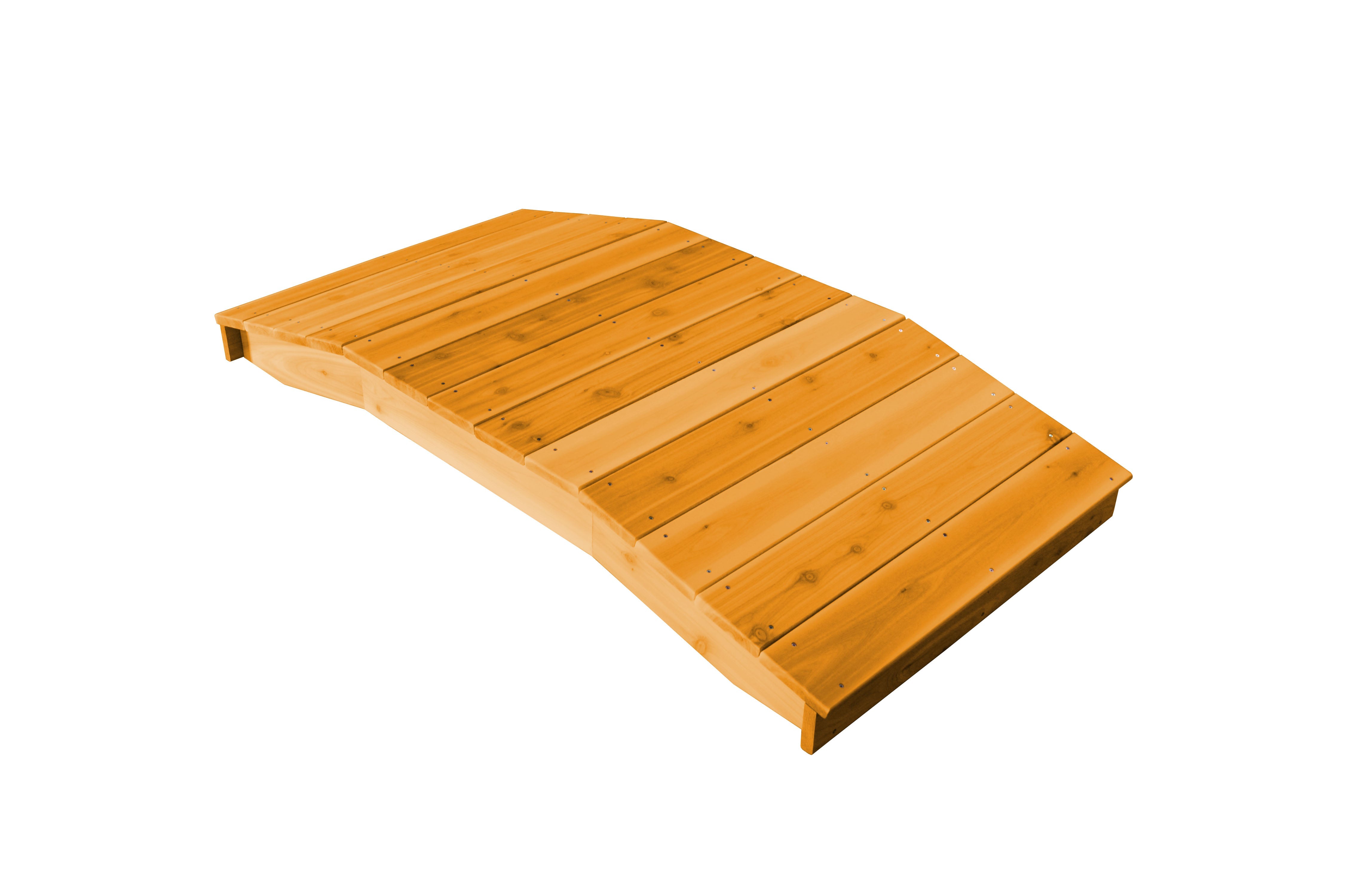 A&L Furniture Western Red Cedar 3'  x  6' Standard Plank Bridge