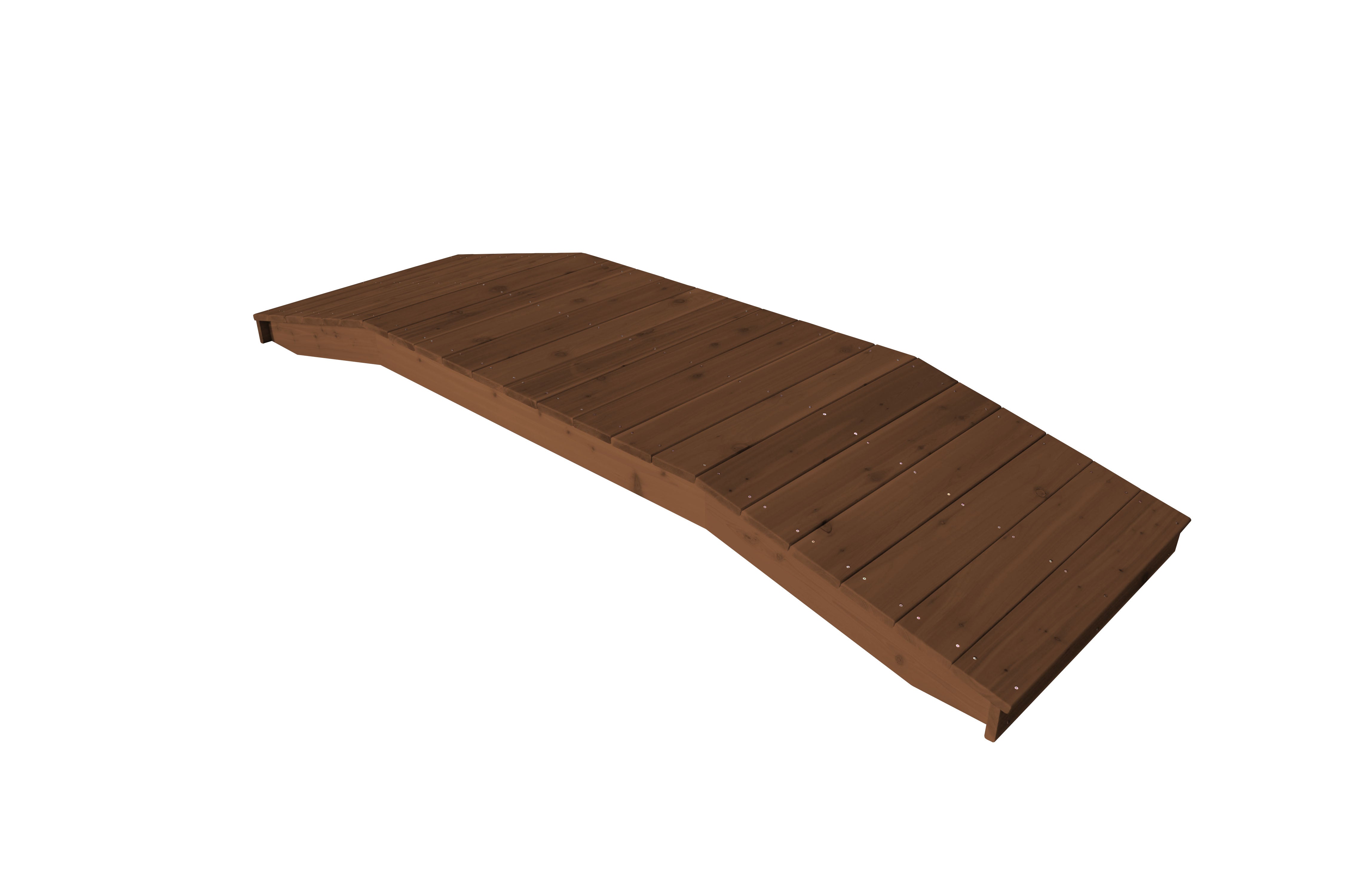 A&L Furniture Western Red Cedar 3'  x  10' Standard Plank Bridge