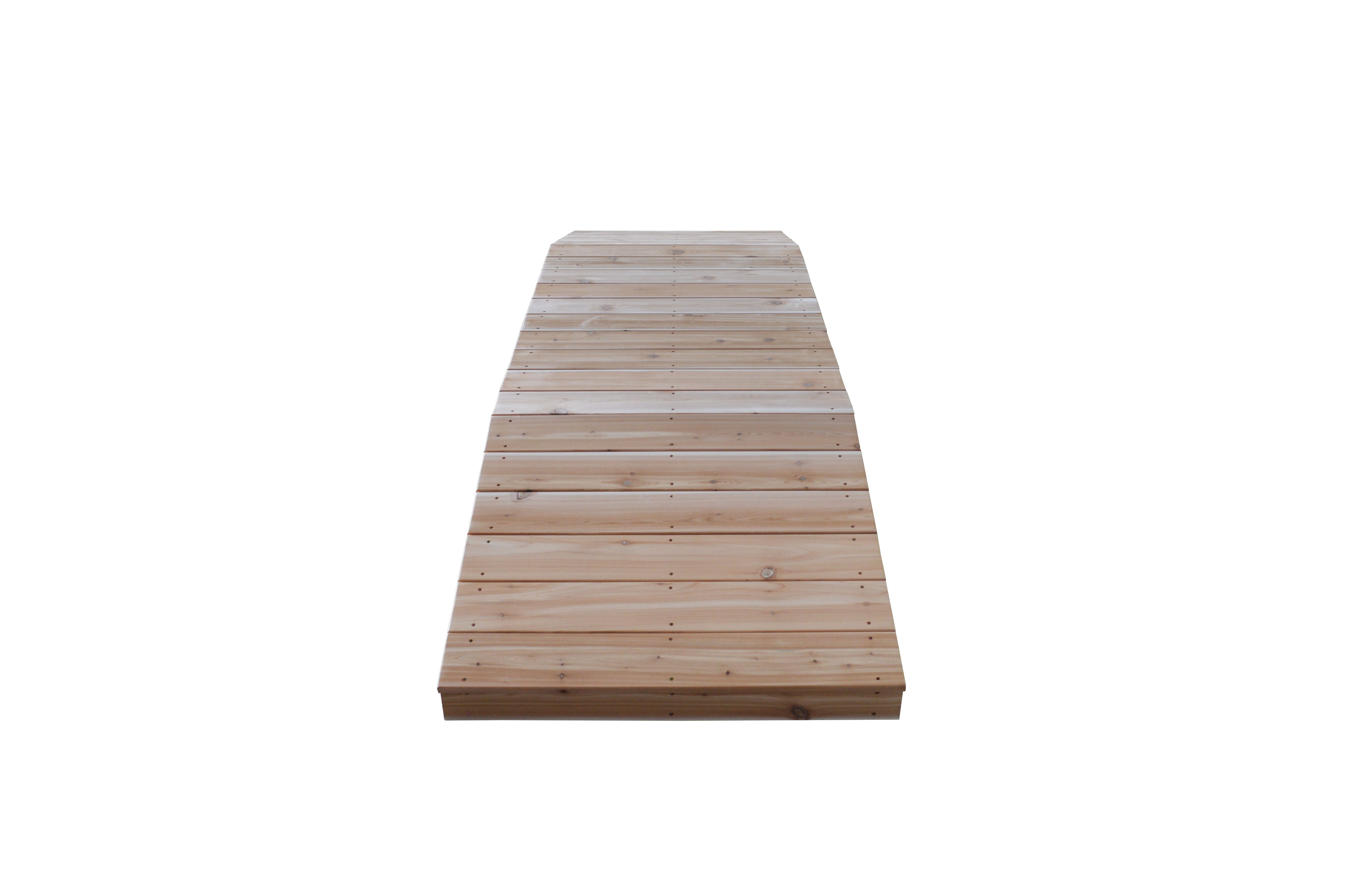 A&L Furniture Western Red Cedar 3'  x  10' Standard Plank Bridge