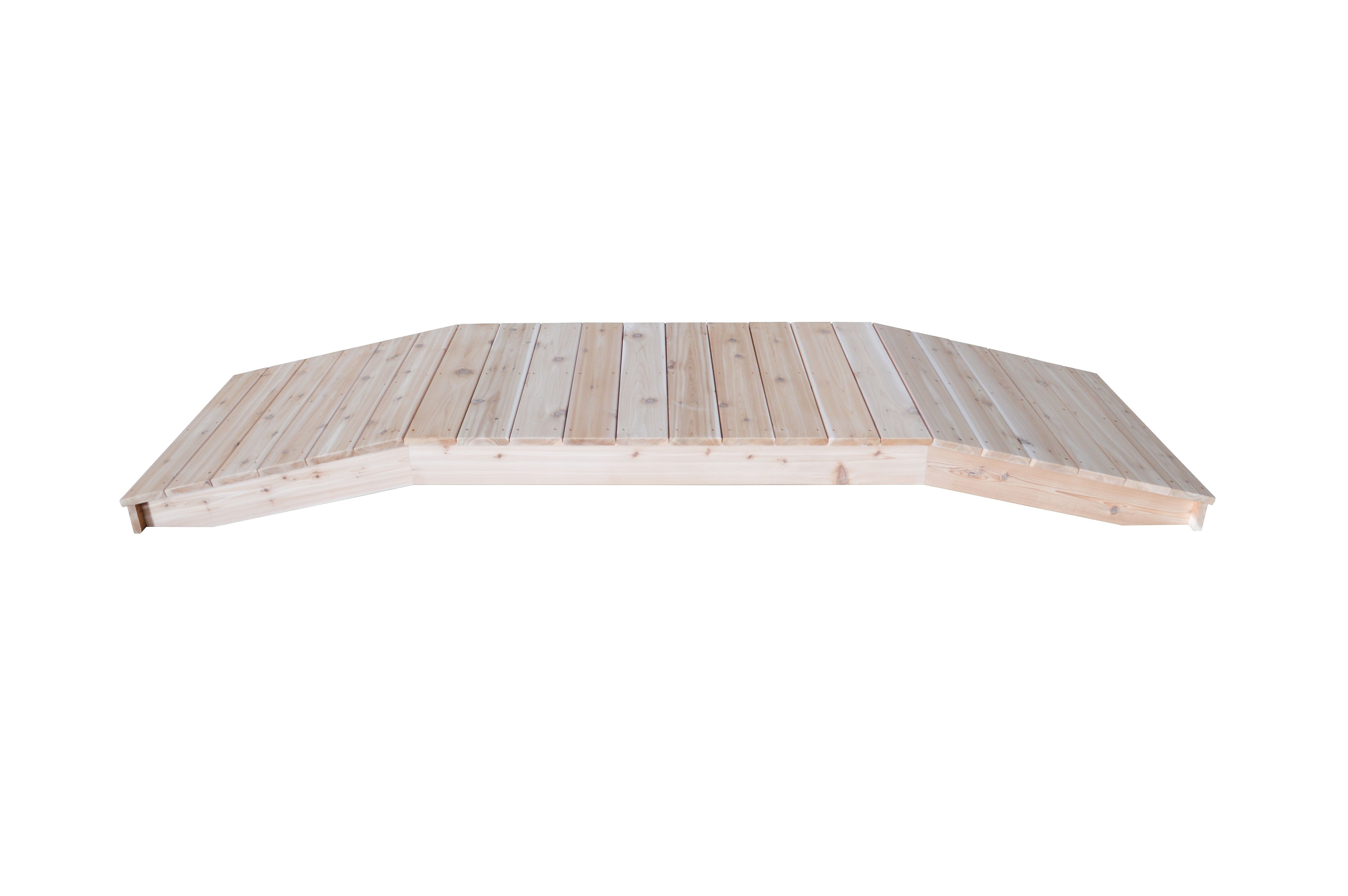 A&L Furniture Western Red Cedar 3'  x  10' Standard Plank Bridge