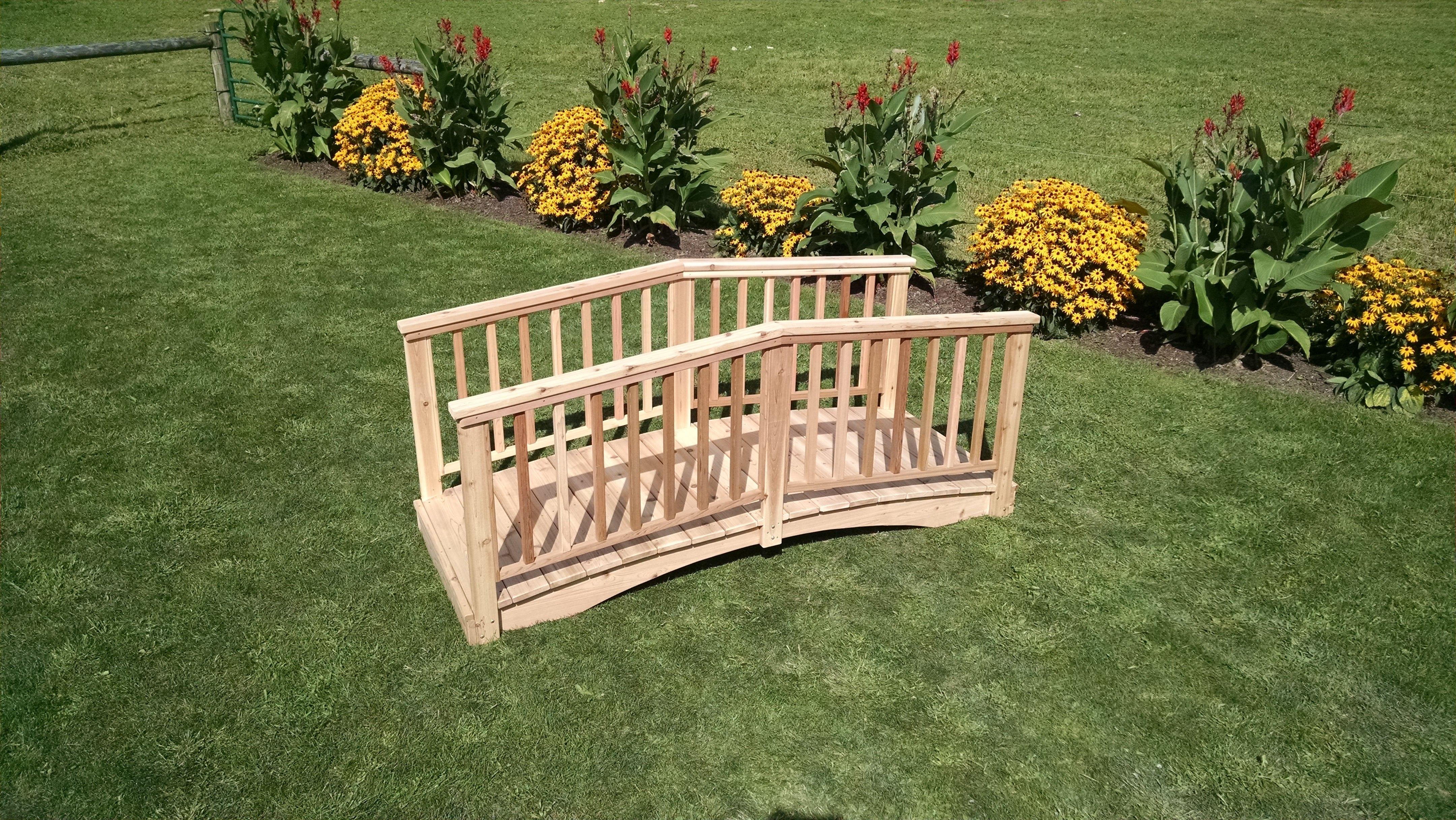 A&L Furniture Co. Western Red Cedar 3' X 10' Baluster Bridge