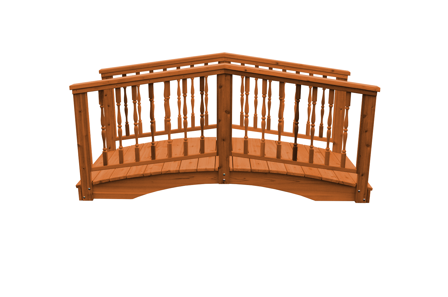 A&L Furniture Co. Western Red Cedar 3' x 12' Spindle Bridge