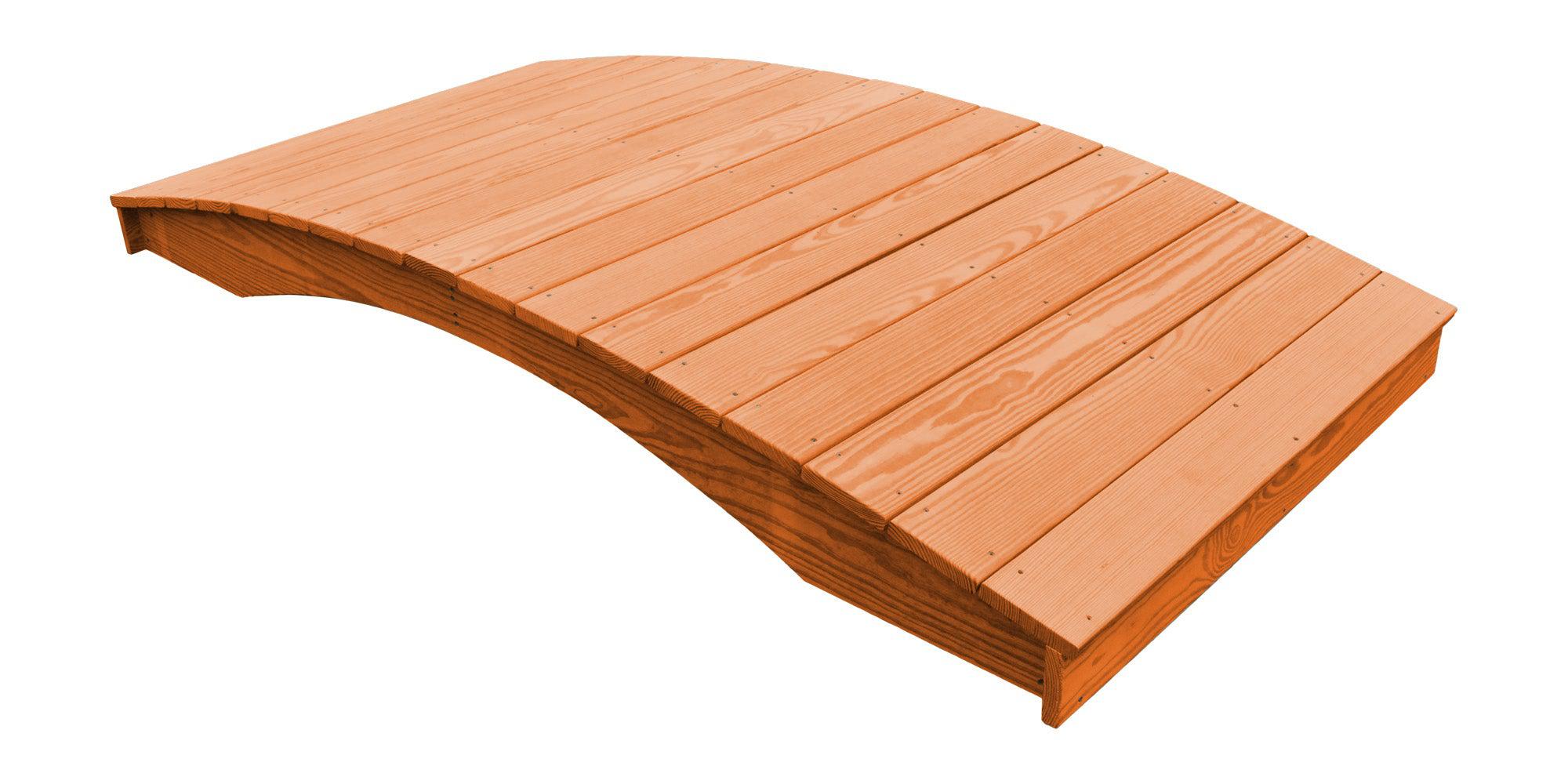 A&L Furniture Co. Western Red Cedar 4' x 8' Plank Garden Bridge