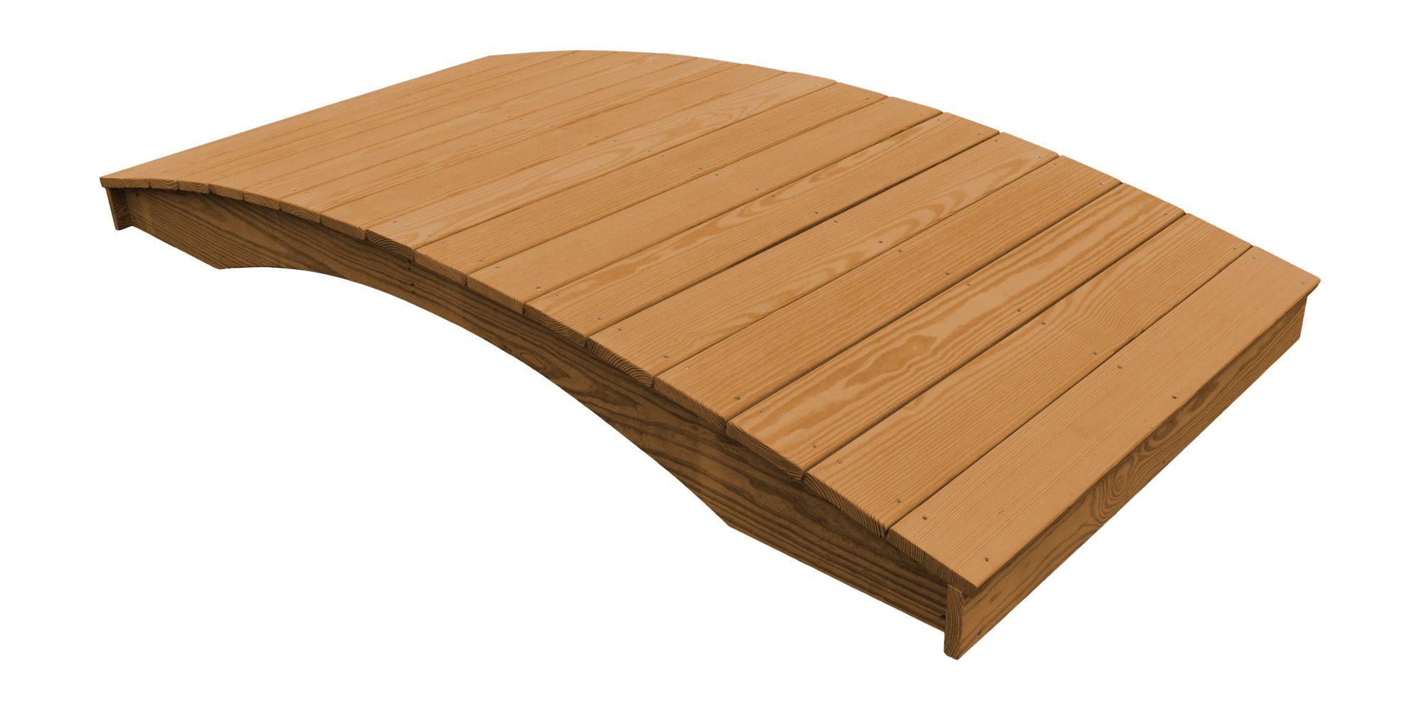 A&L Furniture Co. Western Red Cedar 4' x 8' Plank Garden Bridge