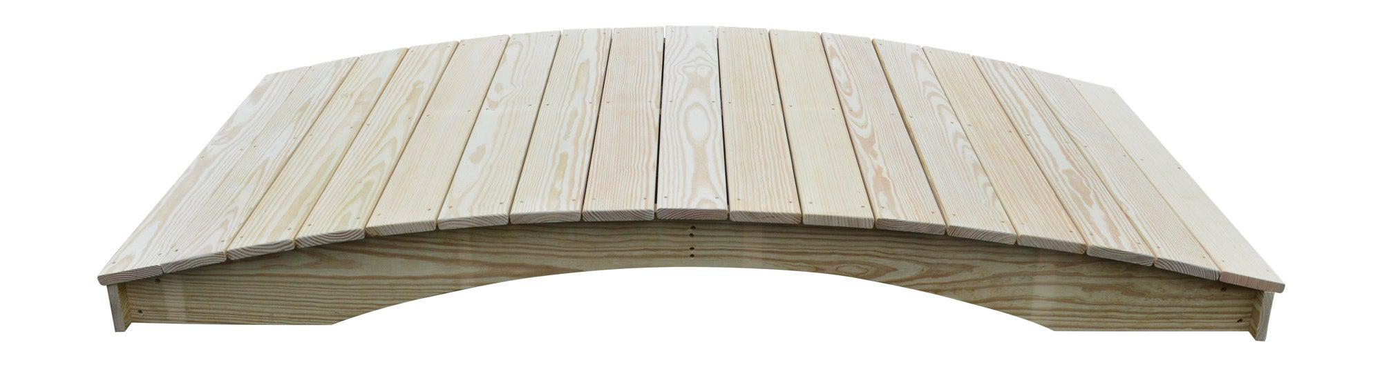 A&L Furniture Co. Western Red Cedar 4' x 8' Plank Garden Bridge