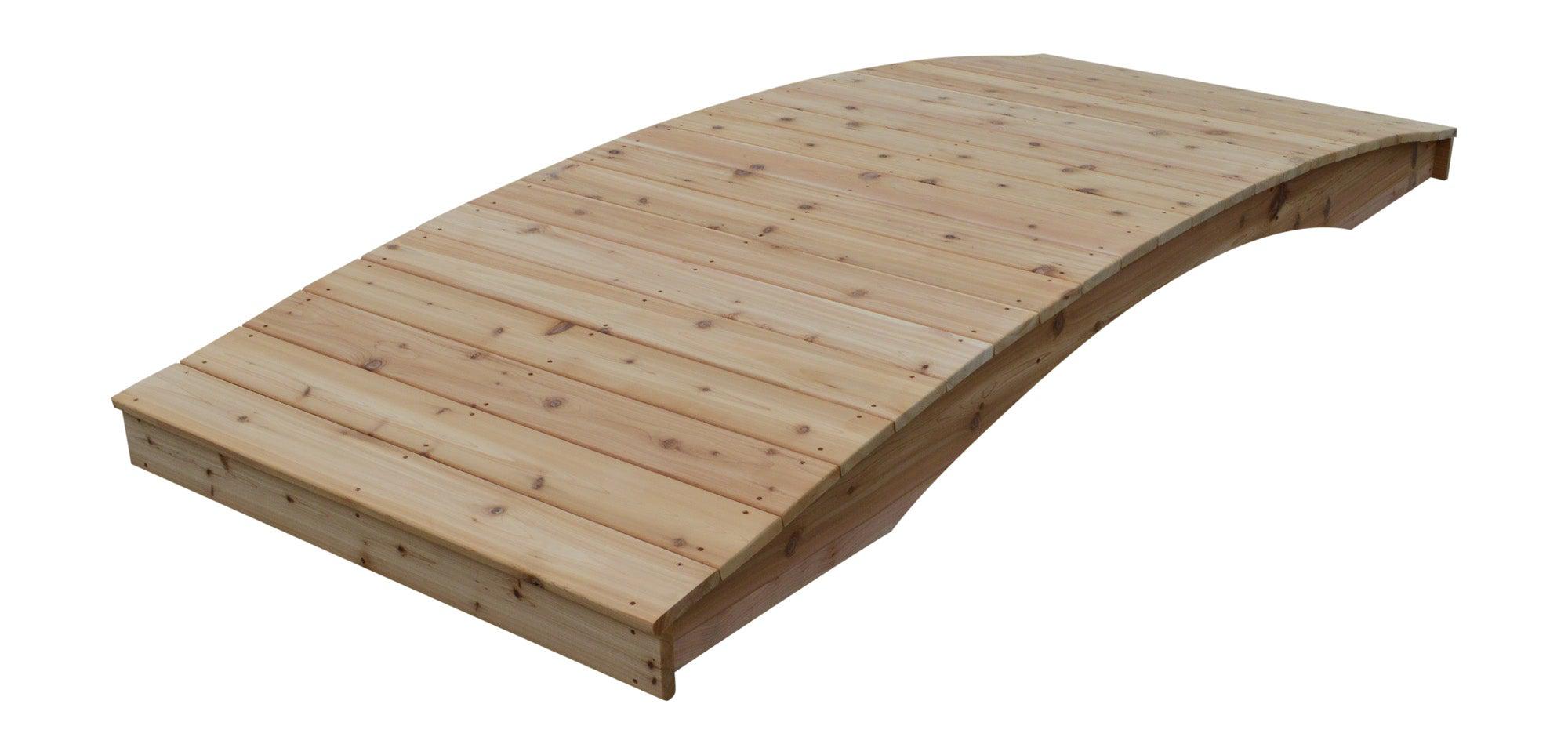 A&L Furniture Co. Western Red Cedar 4' x 12' Plank Garden Bridge