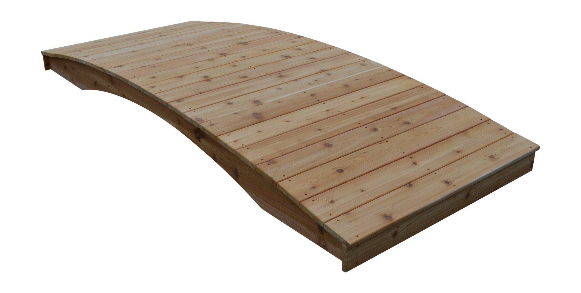 A&L Furniture Co. Western Red Cedar 4' x 12' Plank Garden Bridge