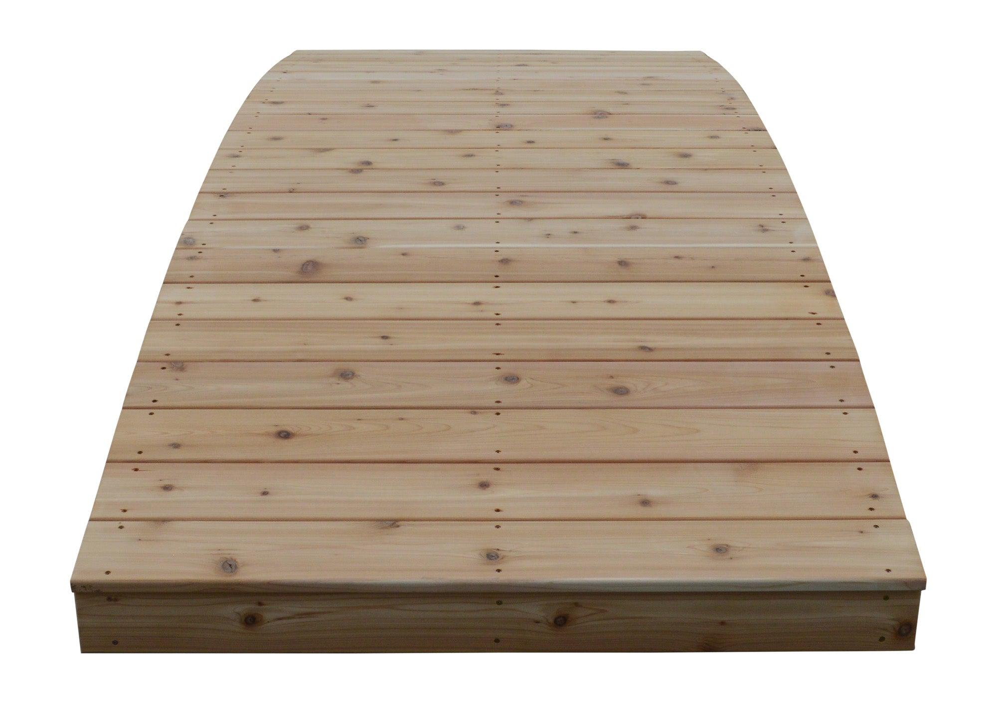 A&L Furniture Co. Western Red Cedar 4' x 12' Plank Garden Bridge