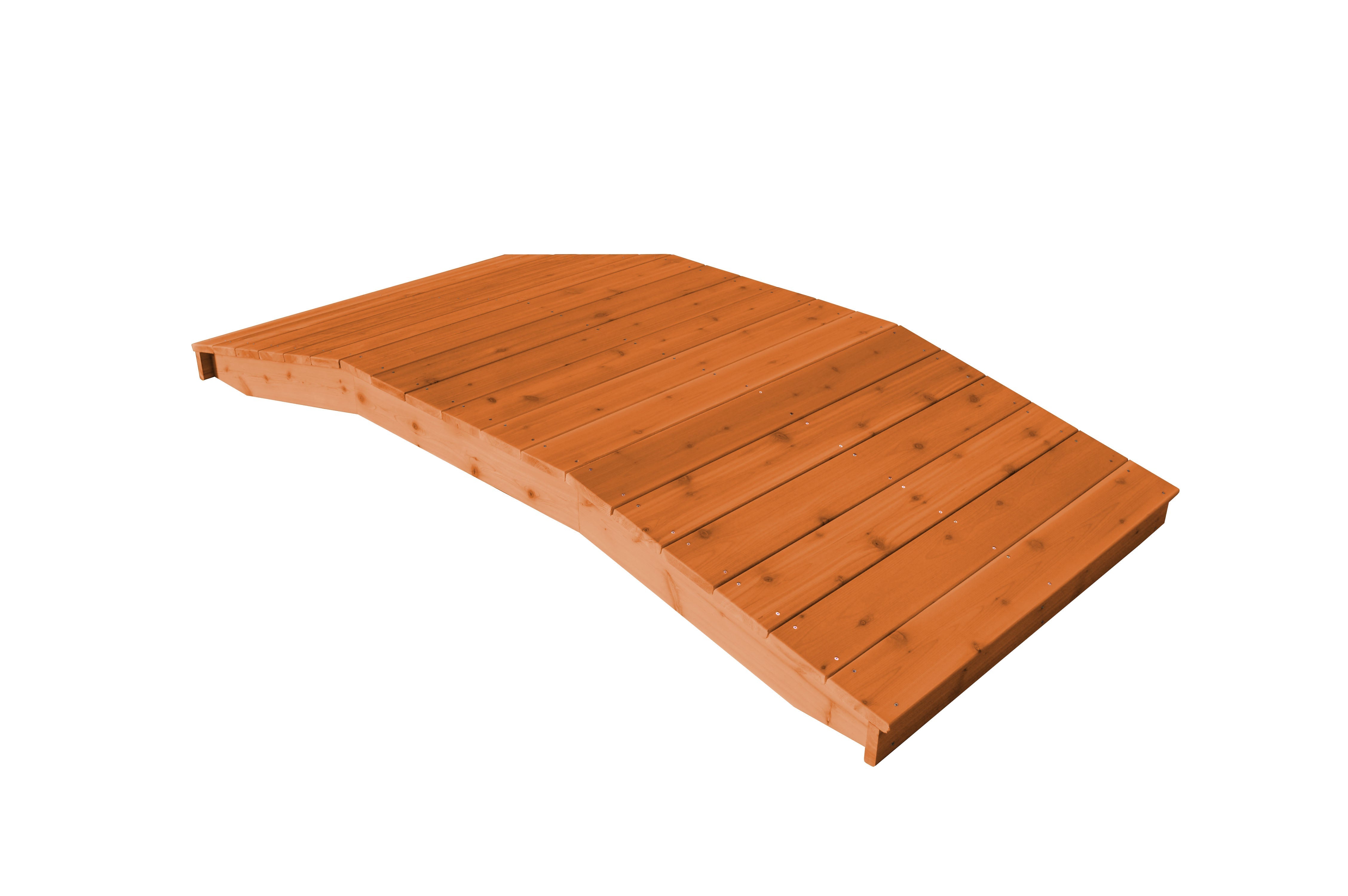 A&L Furniture Western Red Cedar 4'  x  10' Standard Plank Bridge