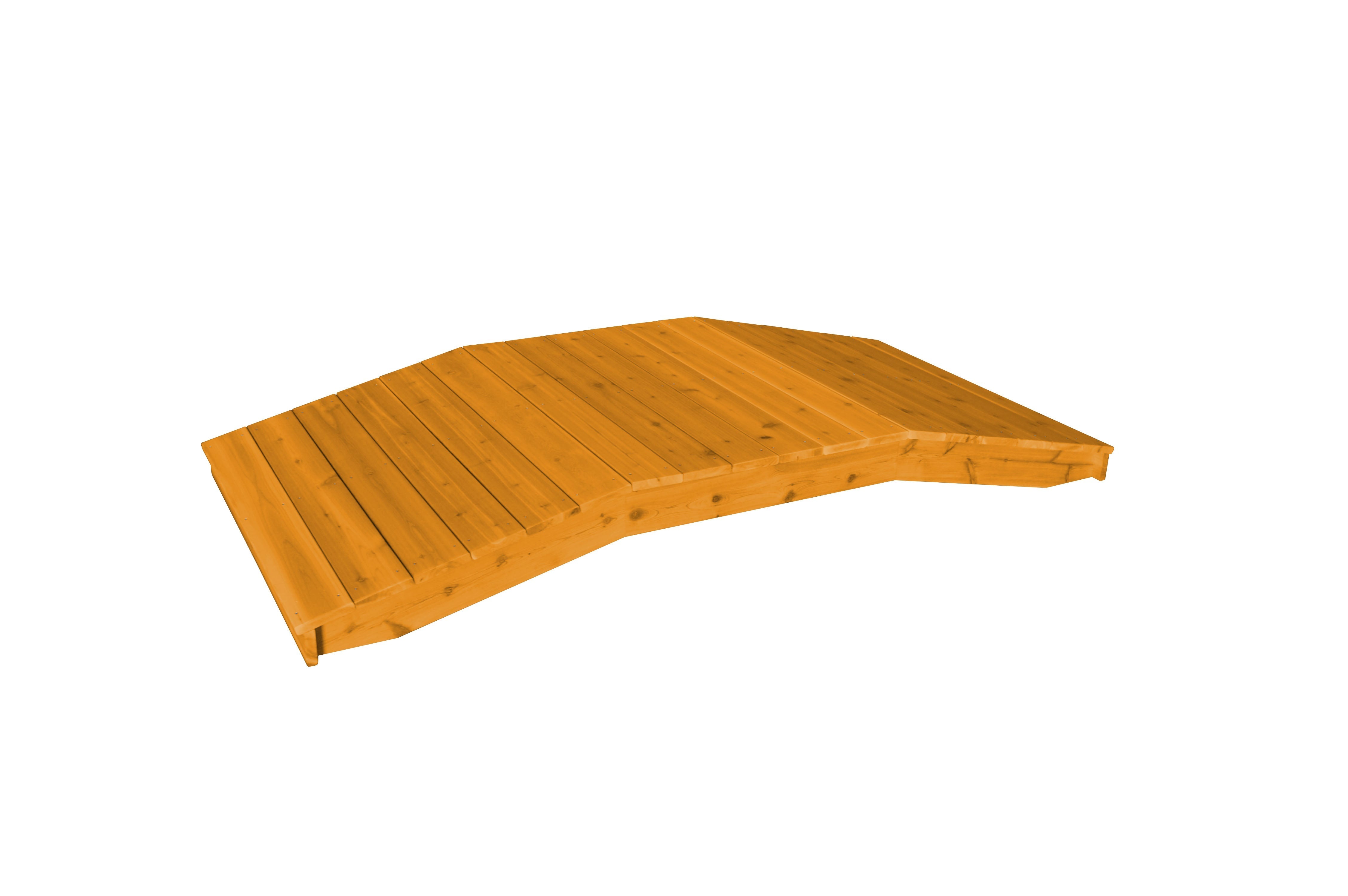 A&L Furniture Western Red Cedar 4'  x  10' Standard Plank Bridge