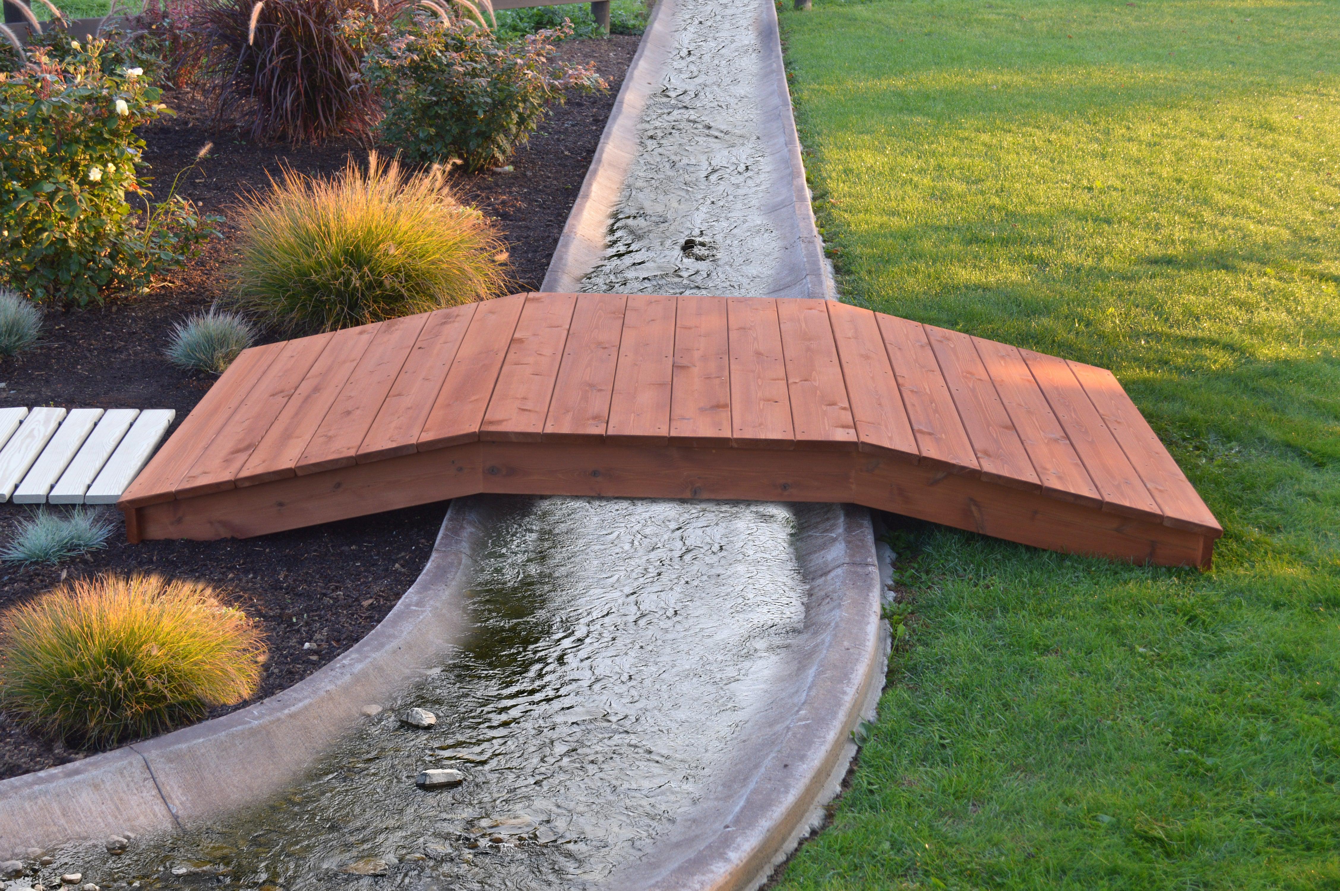 A&L Furniture Western Red Cedar 4'  x  10' Standard Plank Bridge