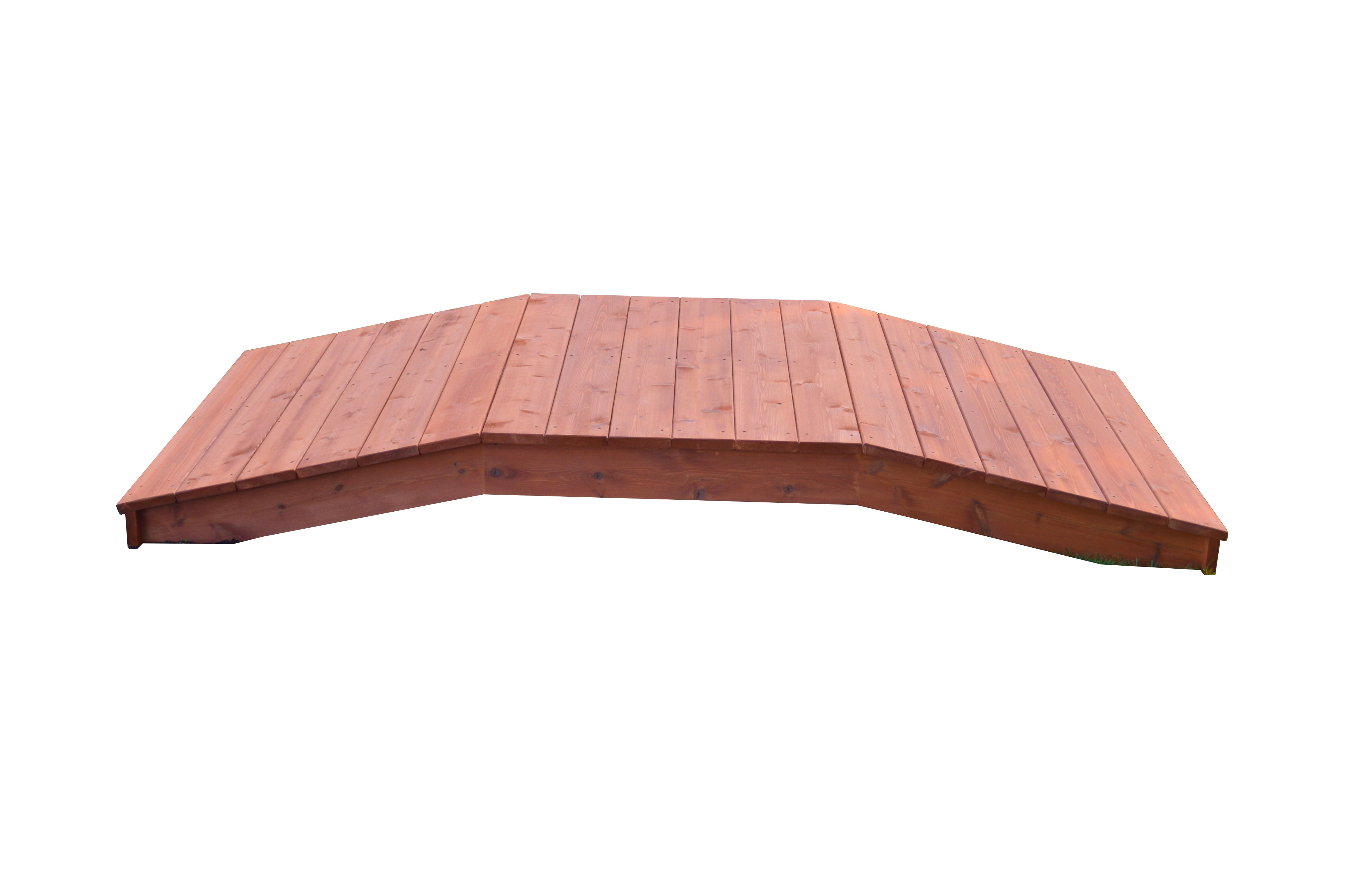 A&L Furniture Western Red Cedar 4'  x  10' Standard Plank Bridge