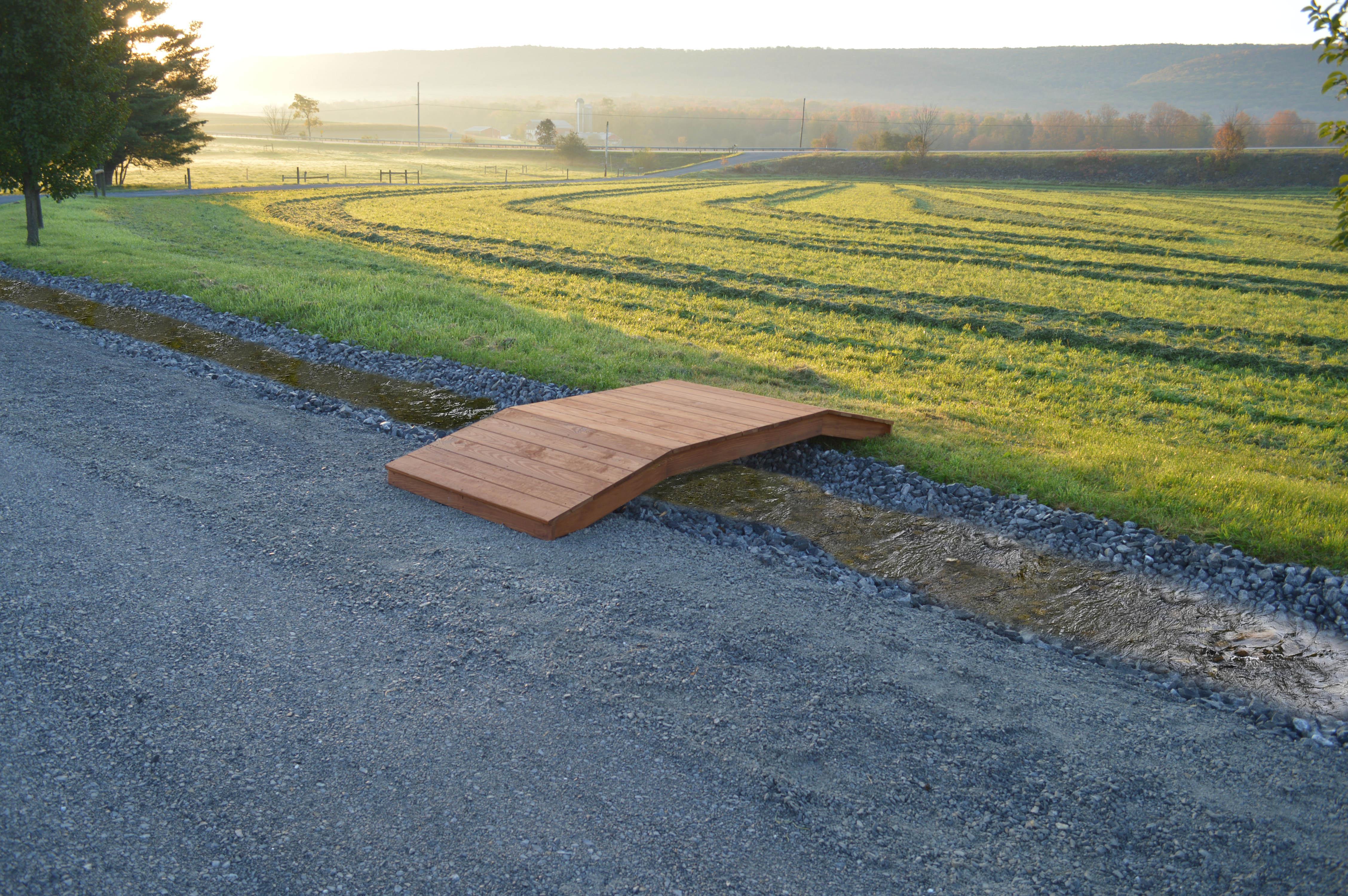 A&L Furniture Pressure Treated Pine 4'  x  10' Standard Plank Bridge