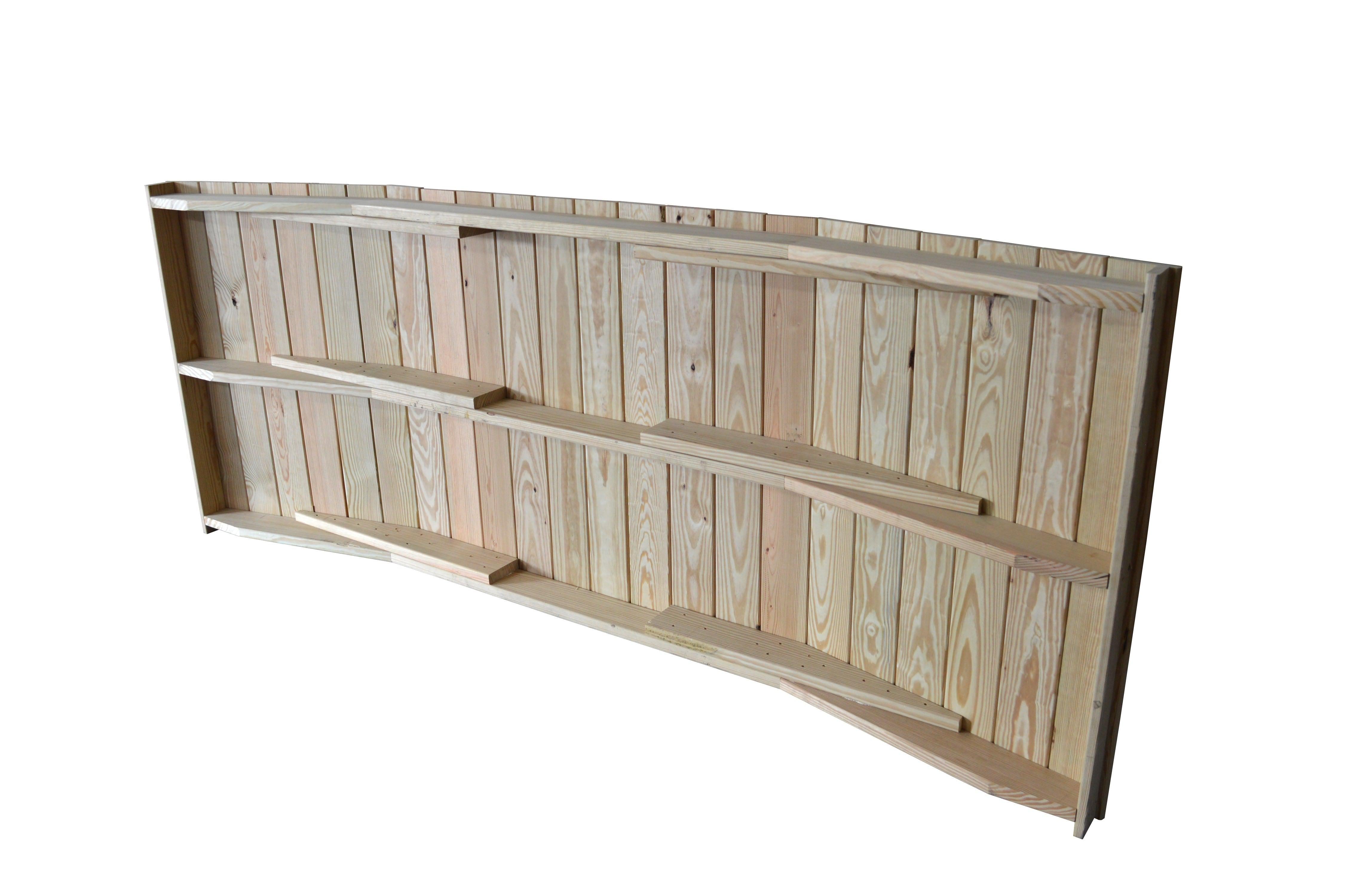 A&L Furniture Pressure Treated Pine 4' x  12' Standard Plank Bridge