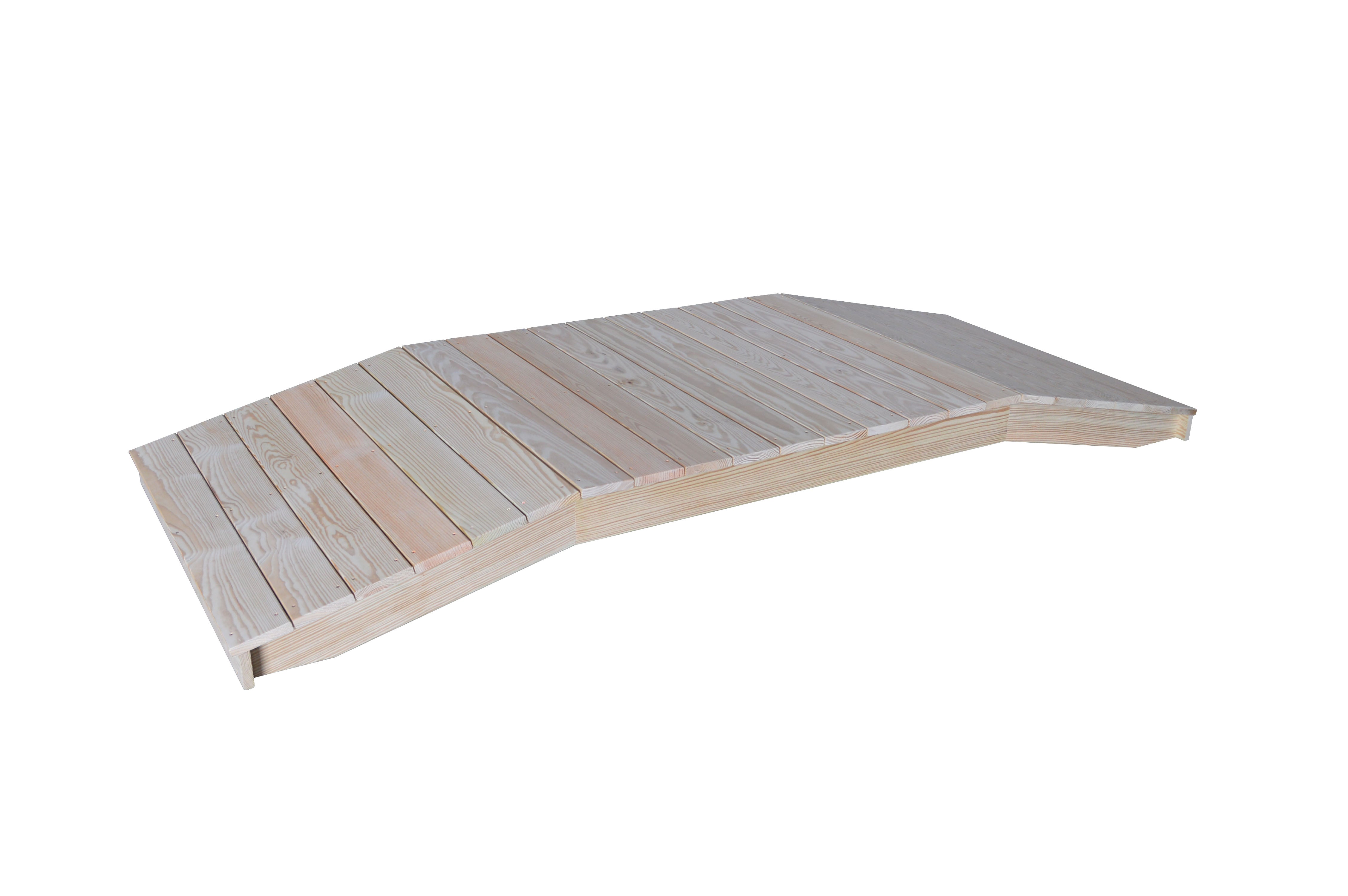 A&L Furniture Pressure Treated Pine 4'  x  10' Standard Plank Bridge