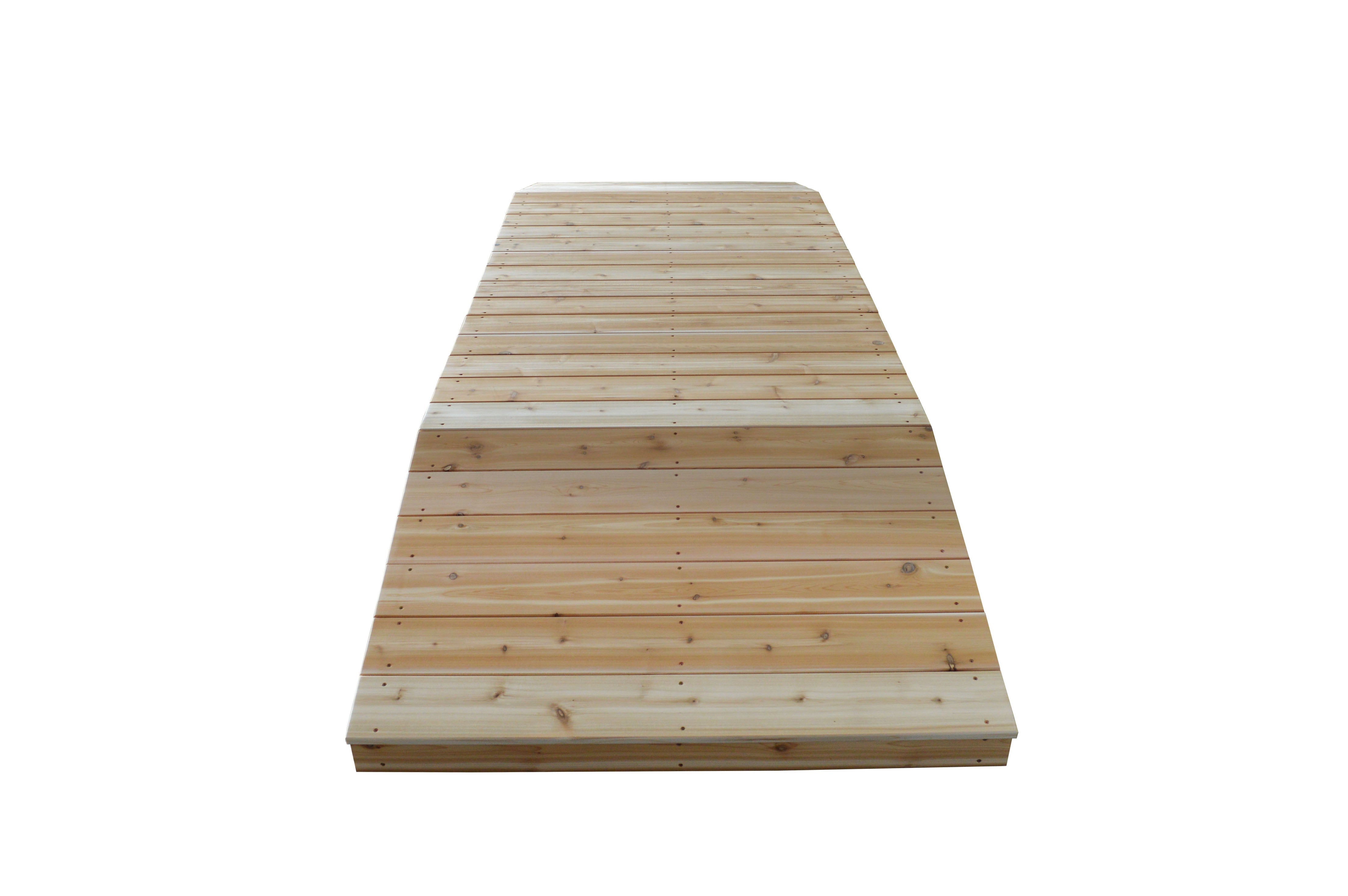 A&L Furniture Western Red Cedar 4'  x  12' Standard Plank Bridge