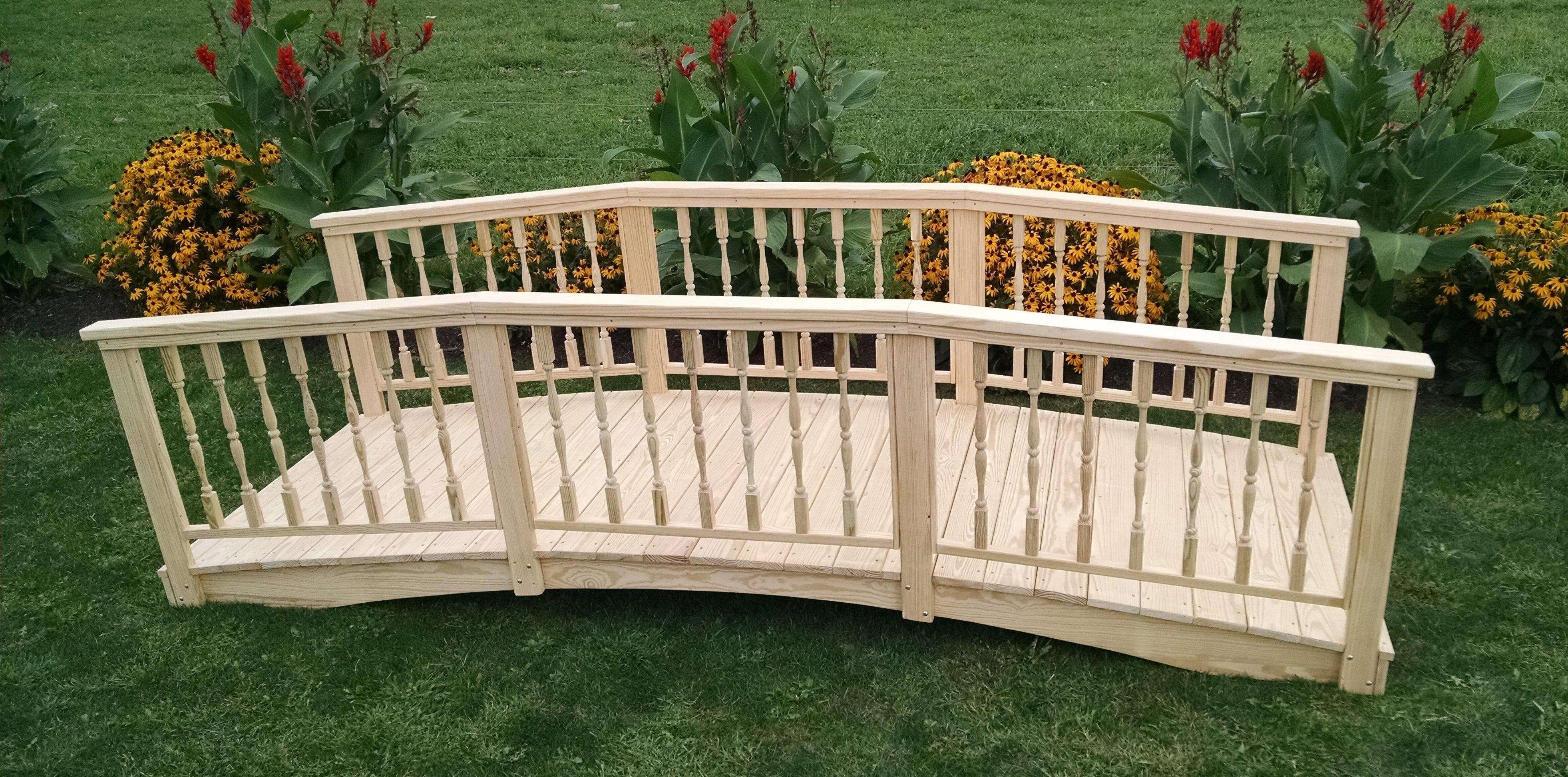 A&L Furniture Co. Western Red Cedar 4' x 8 Spindle Bridge