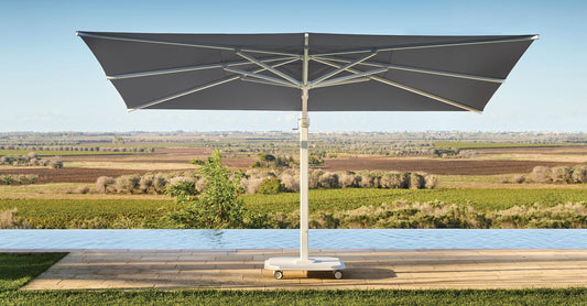 Jardinico JCP-401 Sidepost 10' x 14' Rectangular Umbrella