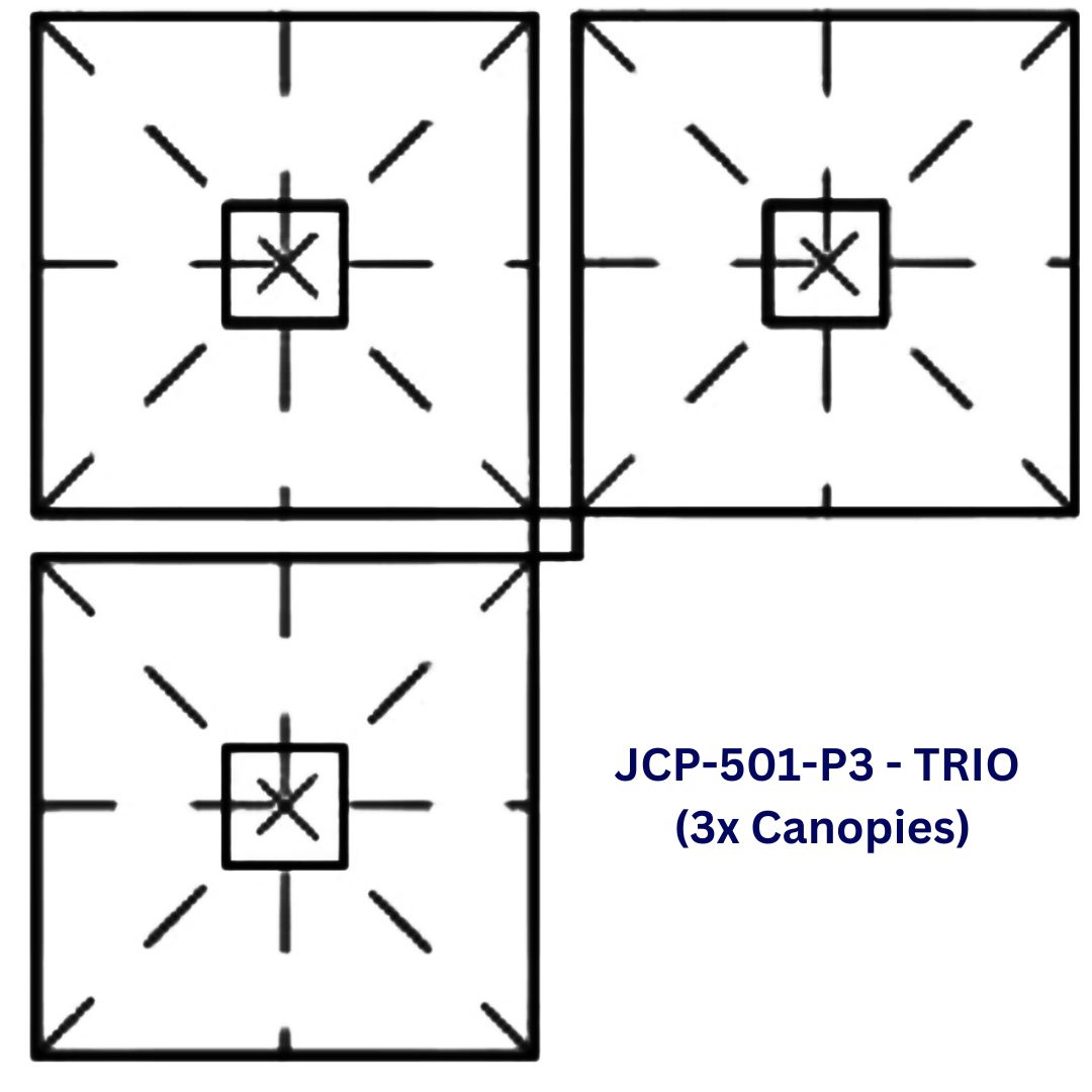 Jardinico JCP-501 Sidepost 10' Square Umbrella