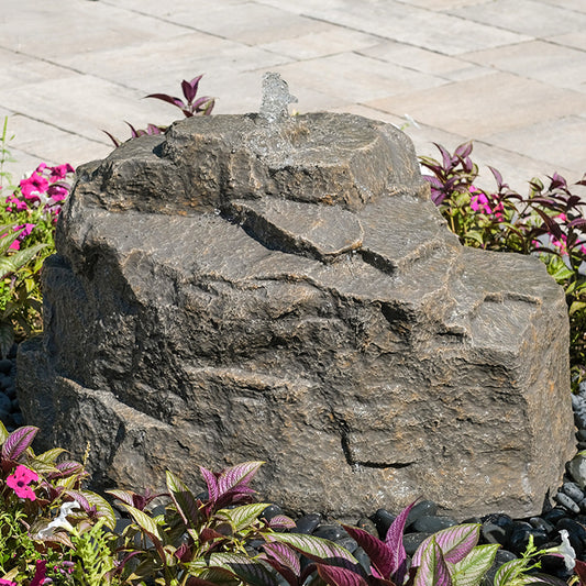 Blue Thumb Mountain Spring GFRC Boulder Fountain - Complete Kit