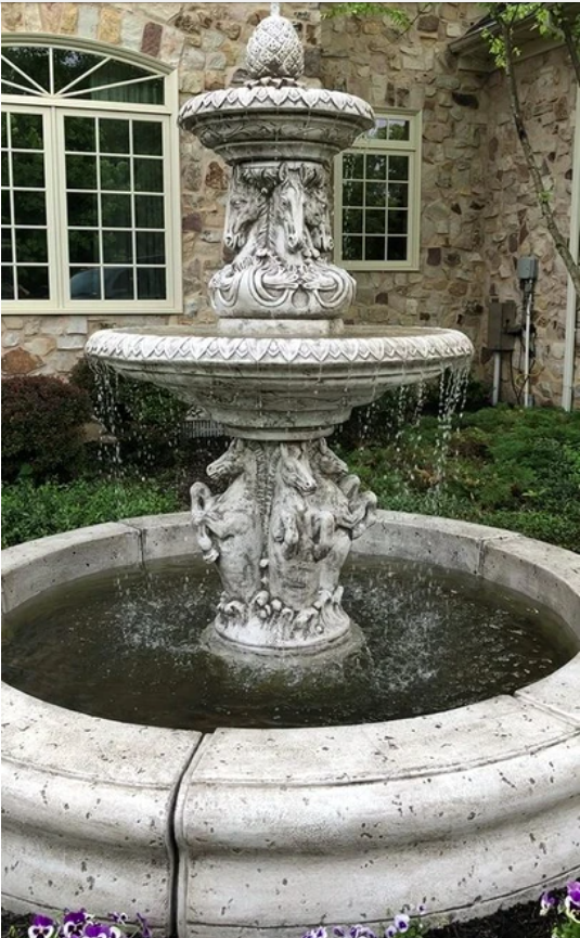 Fiore Stone Cavalli Outdoor Fountain