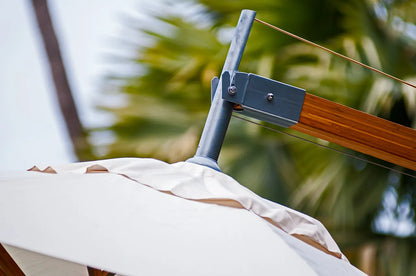 Bambrella Sirocco Side Wind Bamboo Cantilever Outdoor Umbrella