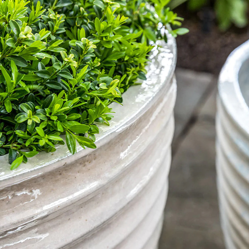 Campania Linea Planter Set of 3 | Glazed and Terra Cotta Collection