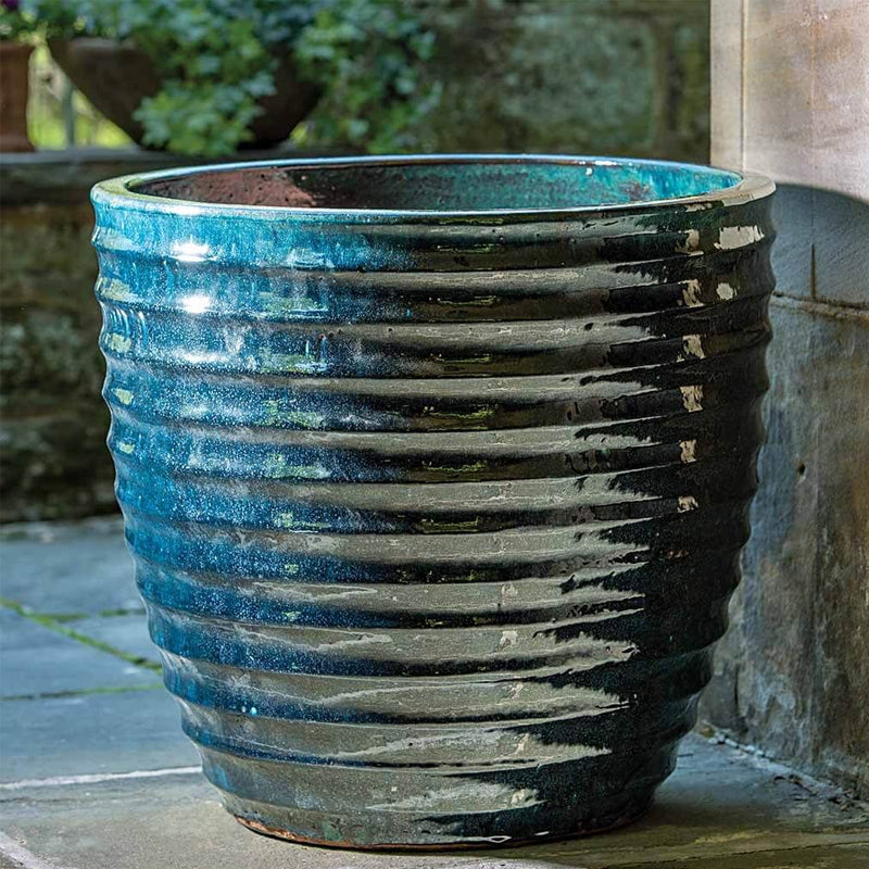 Campania Linea Planter Set of 3 | Glazed and Terra Cotta Collection