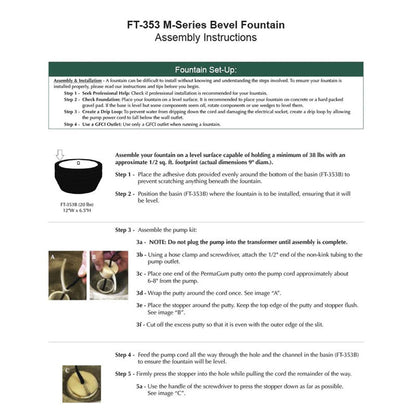 Campania International M-Series Bevel Fountain