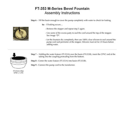 Campania International M-Series Bevel Fountain
