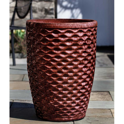 Campania Tall Honeycomb Planter Nested Set of 4 | Glazed Collection