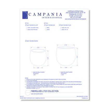 Campania Marlton Planter | Lite® Collection
