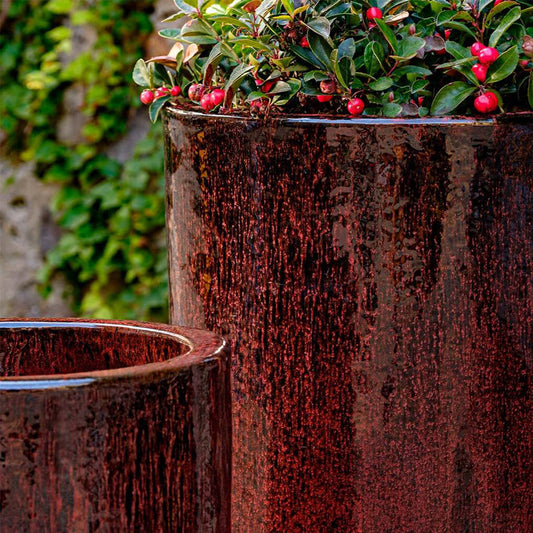Campania Merlot Planter Nested Set of 3 | Glazed Collection