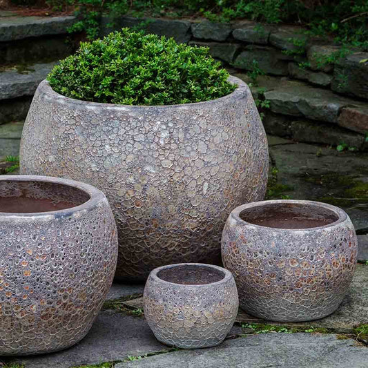 Campania Naxos Planter Set of 4 in Angkor | Angkor Collection