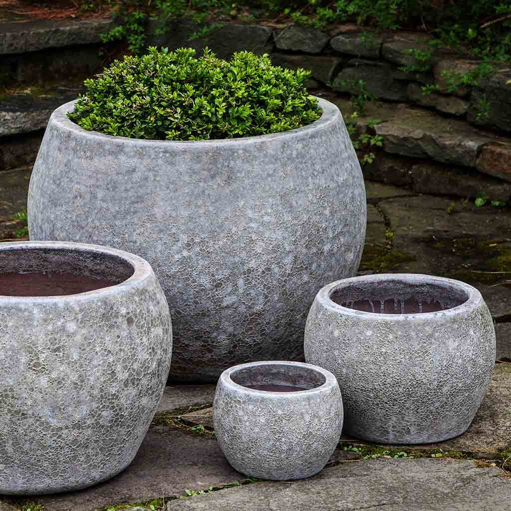 Campania Naxos Planter Set of 4 in Angkor Grey | Angkor Collection