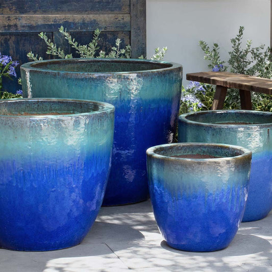 Campania Ocho Planter Nested Set of 4 | Glazed Collection